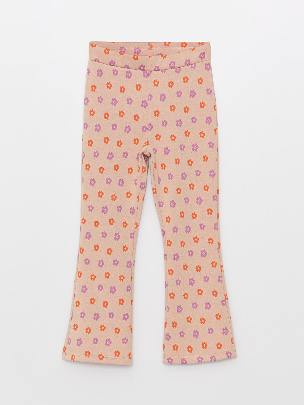 LCW Kids Elastic Waist Patterned Girls' Leggings Pants -S33005Z4-LQB