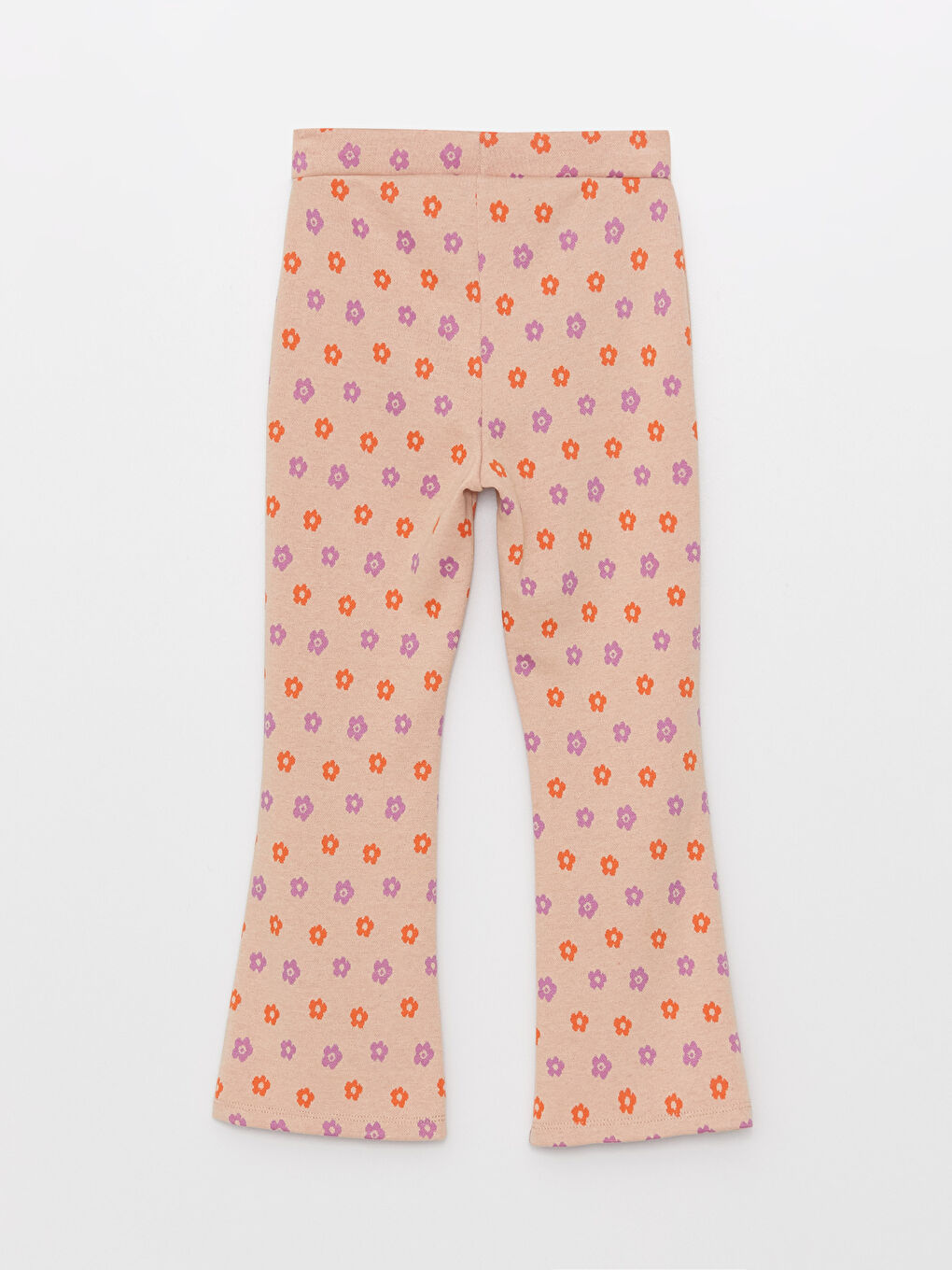 LCW Kids Elastic Waist Patterned Girls' Leggings Pants -S33005Z4-LQB