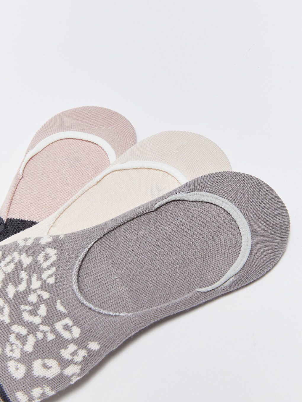 Gri Desenli Kadın Babet Çorap 3'lü-2