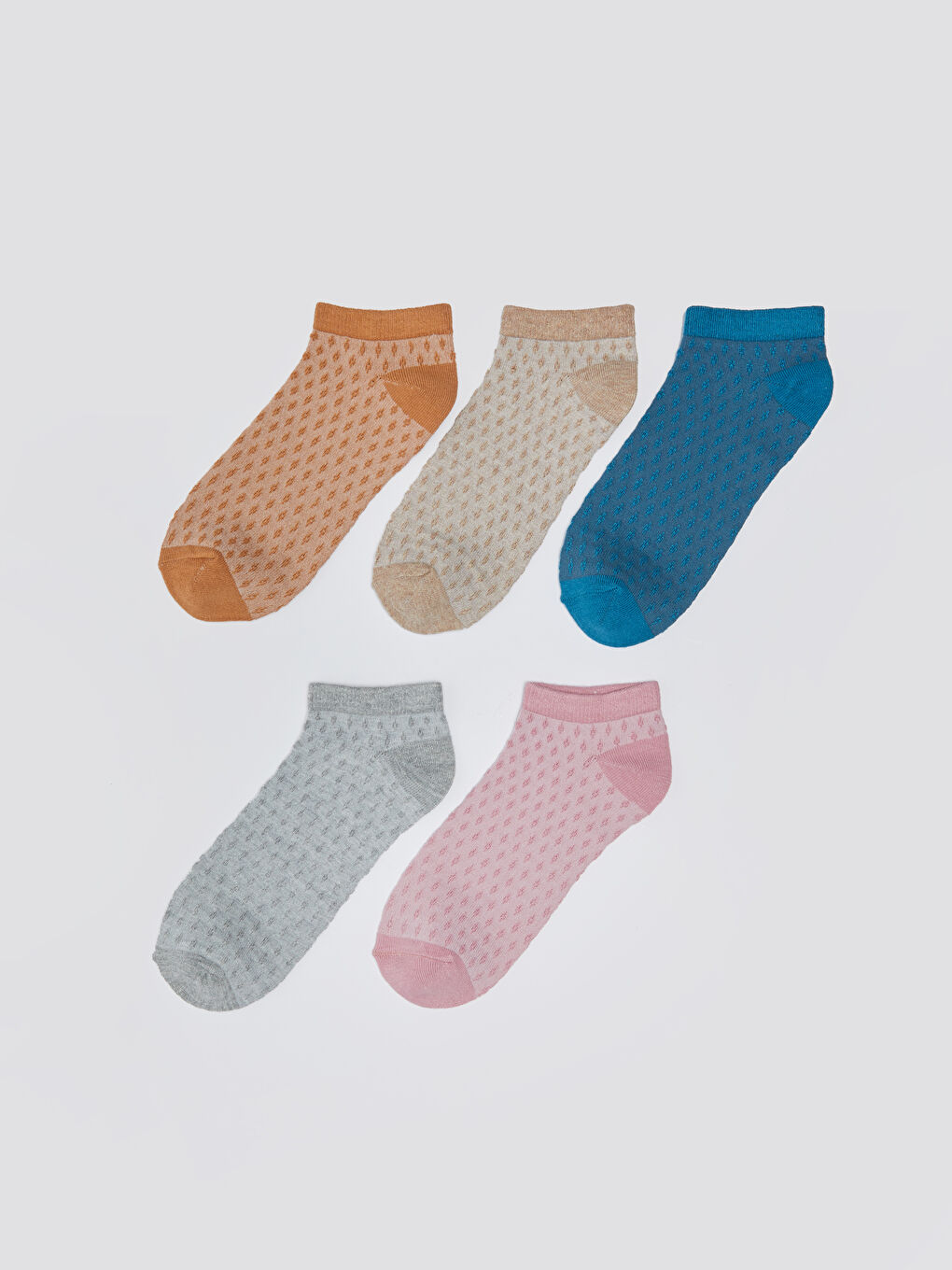 Patterned Women's Trainer Socks 5 Pack