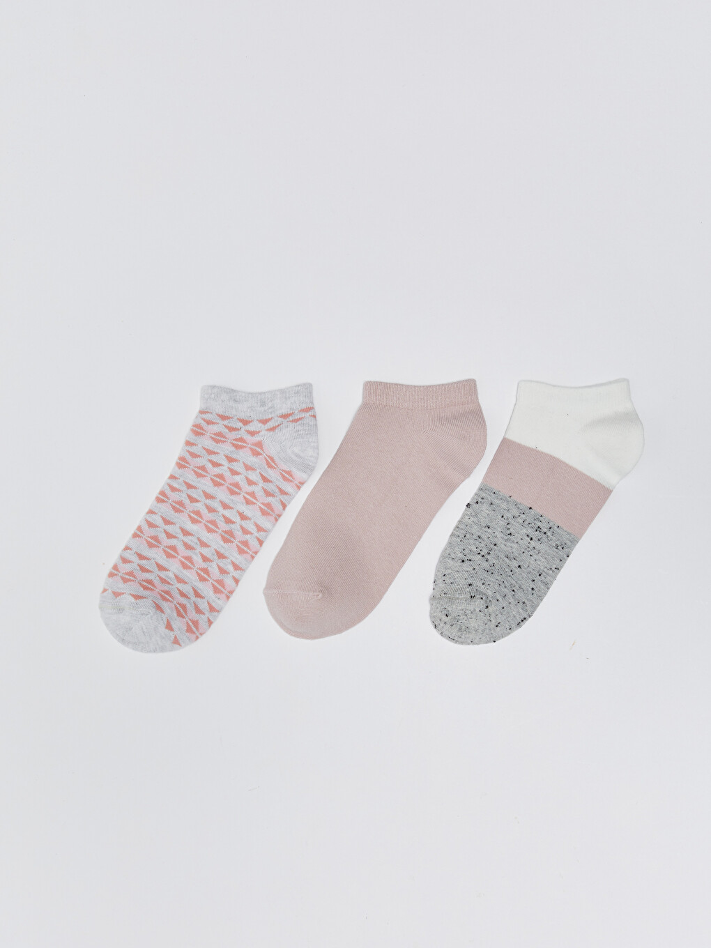Women Patterned Booties Socks 3-Pack