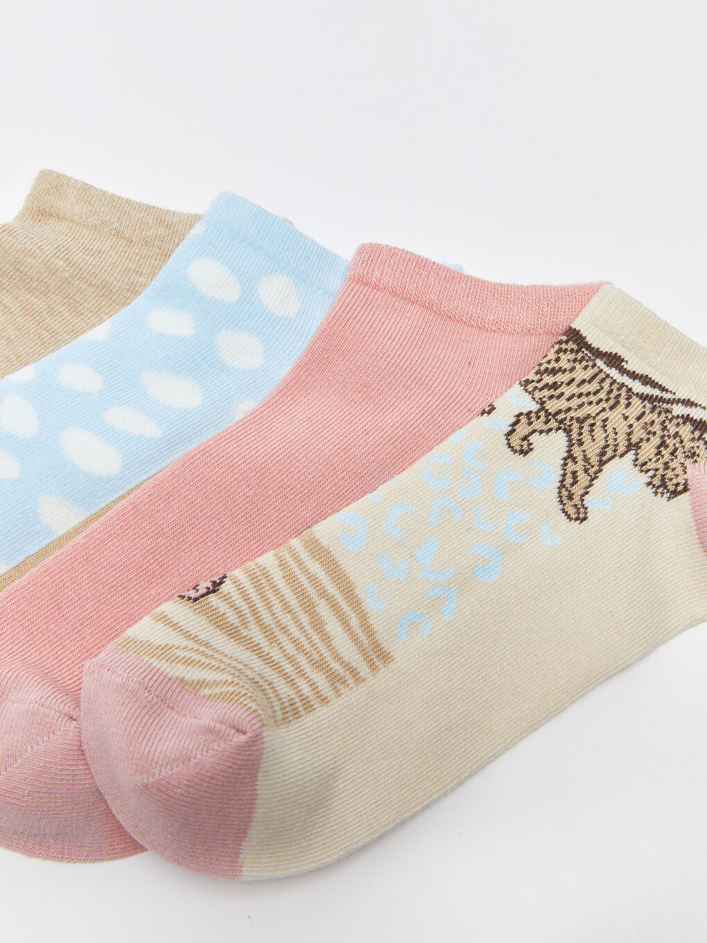 Patterned Women's Trainer Socks 5 Pack-3