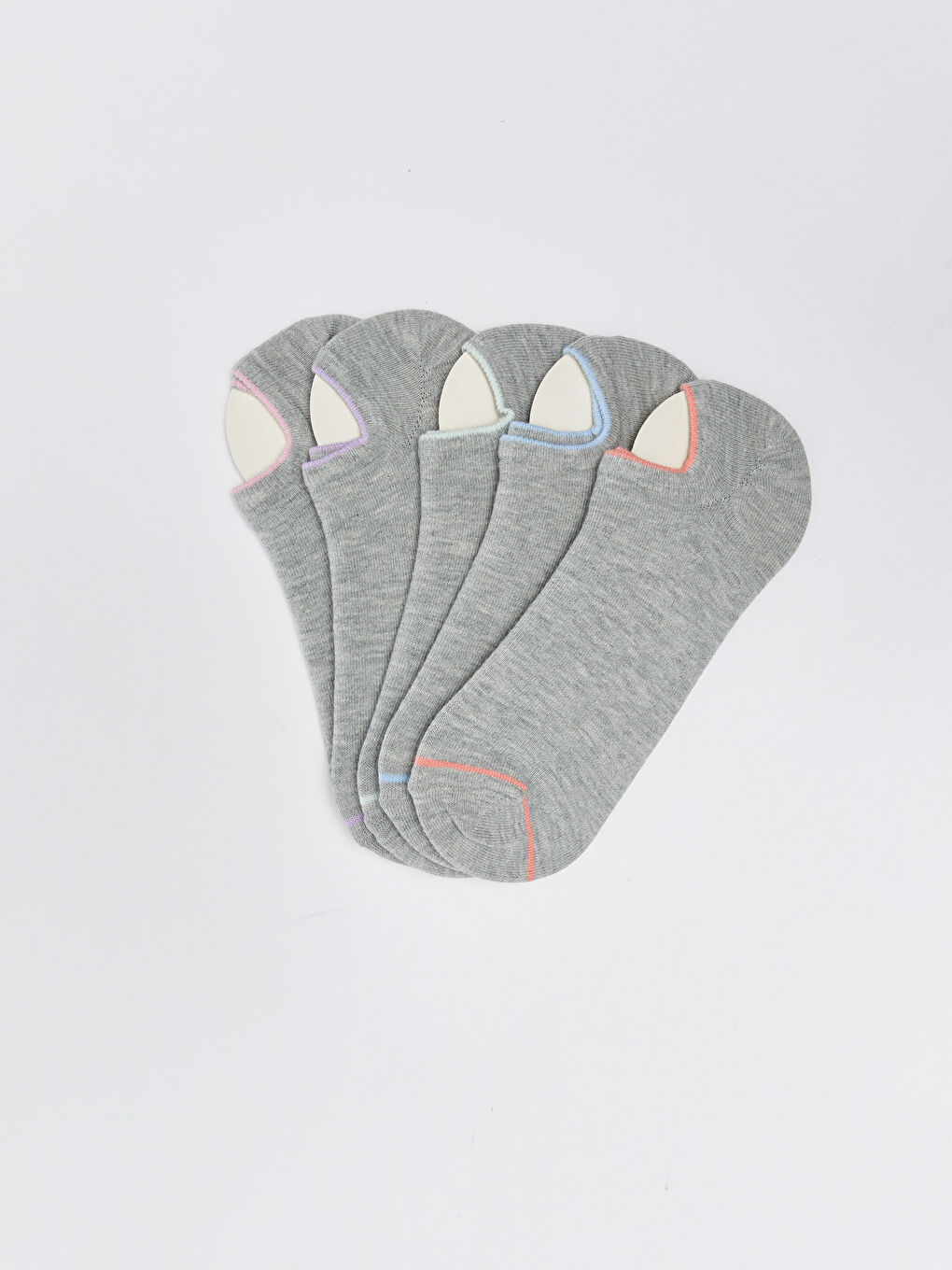 LCW DREAM Women's Plain Trainer Socks 5 Pack -S33067Z8-LAL
