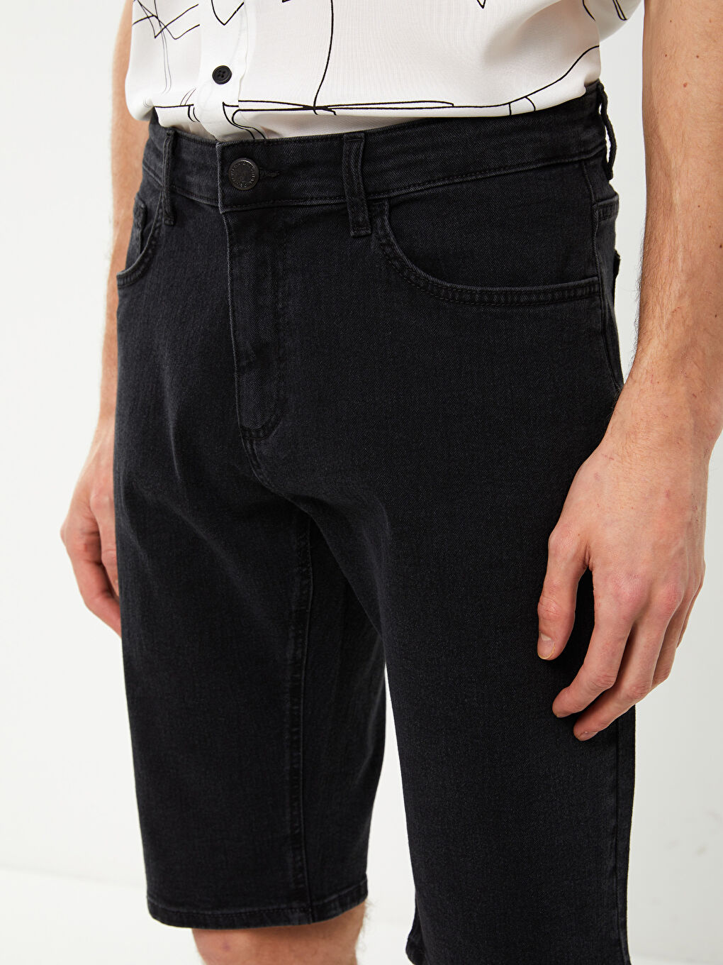 LCW Jeans Regular Fit Men's Denim Bermuda Shorts -S33081Z8-326