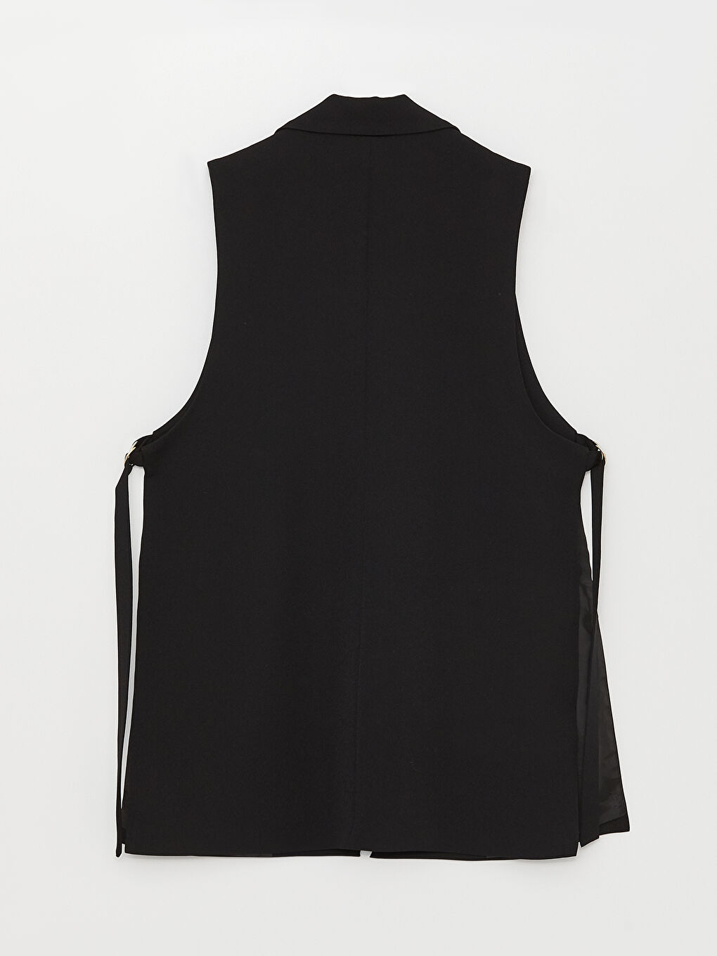 Women's Jacket Collar Plain Vest-6