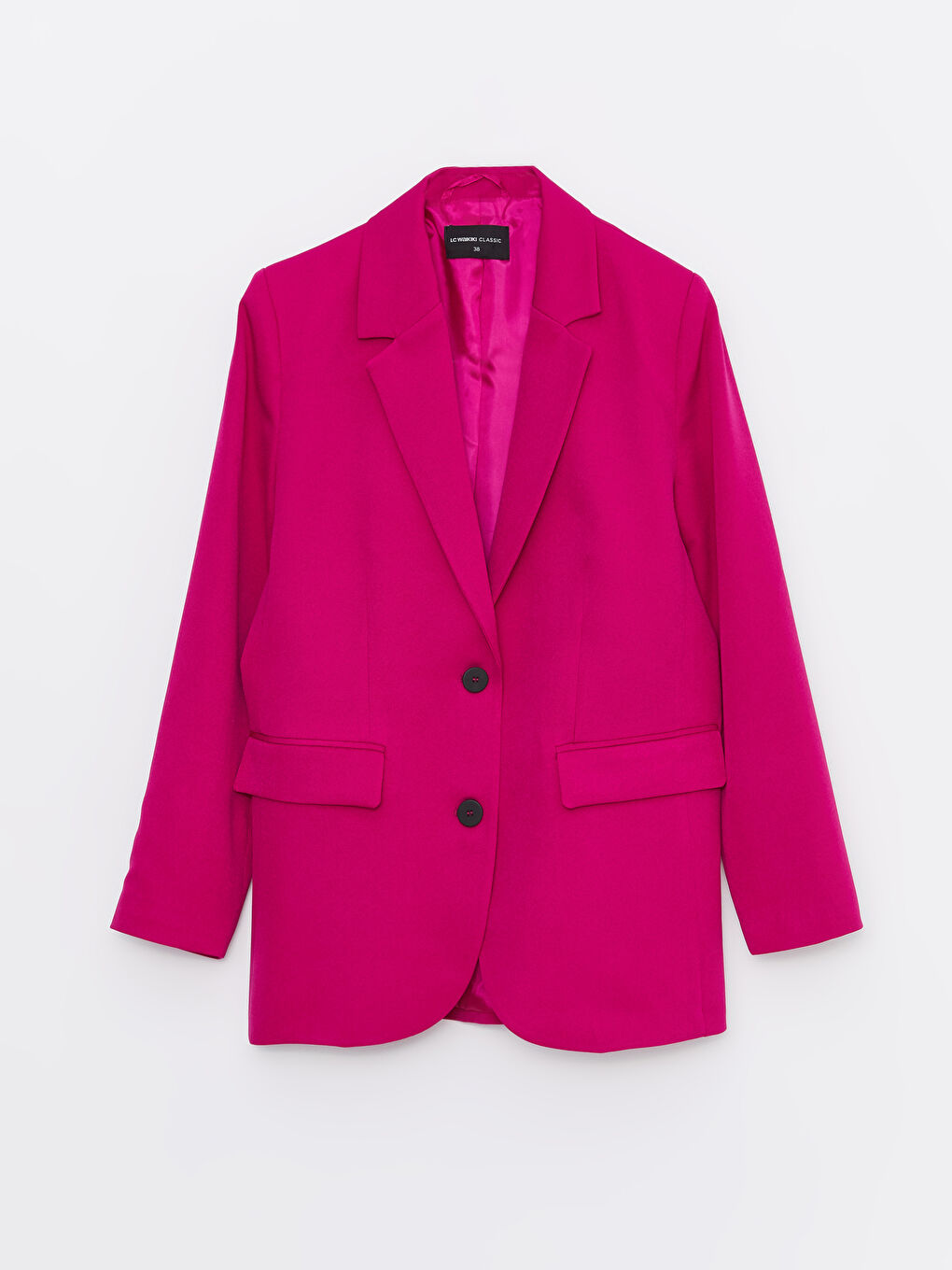 Front Button Closure Long Sleeve Women's Jacket-5