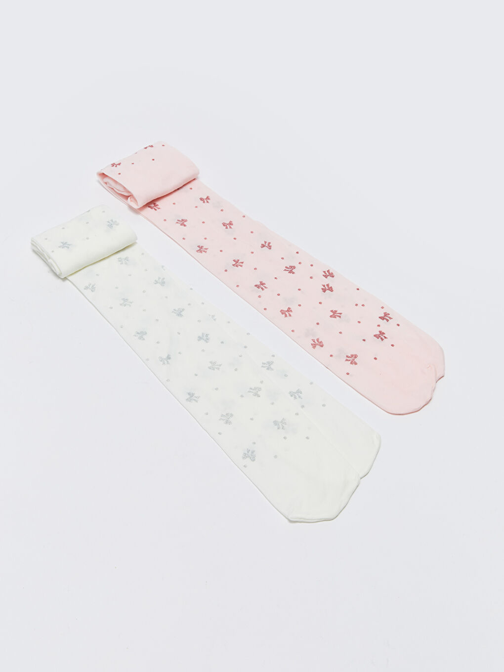 Ciorapi Subțiri Cu Model pentru Fete, Pachet de 2