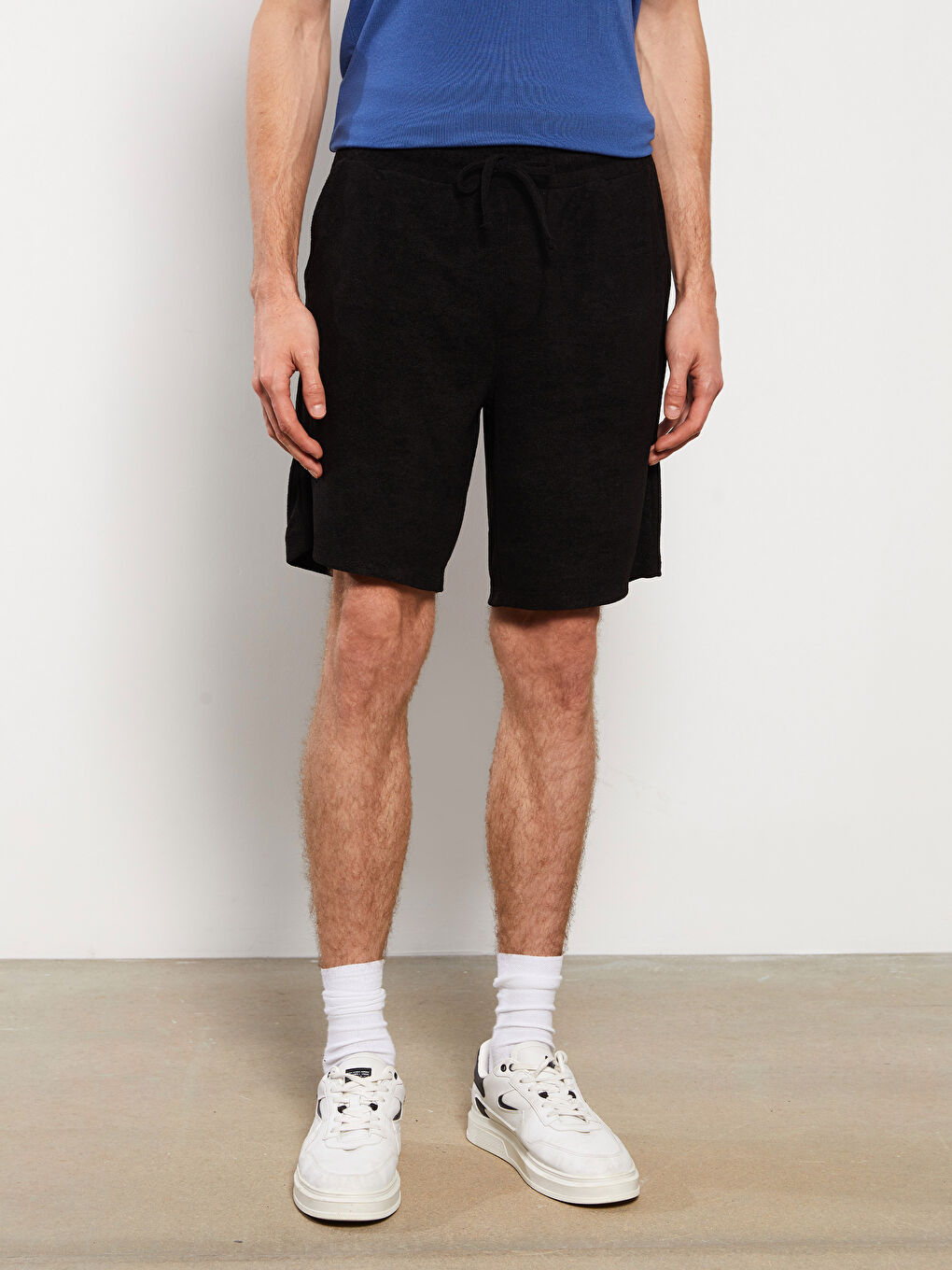 Slim Fit Binding Detail Men's Shorts -S33185Z8-CVL
