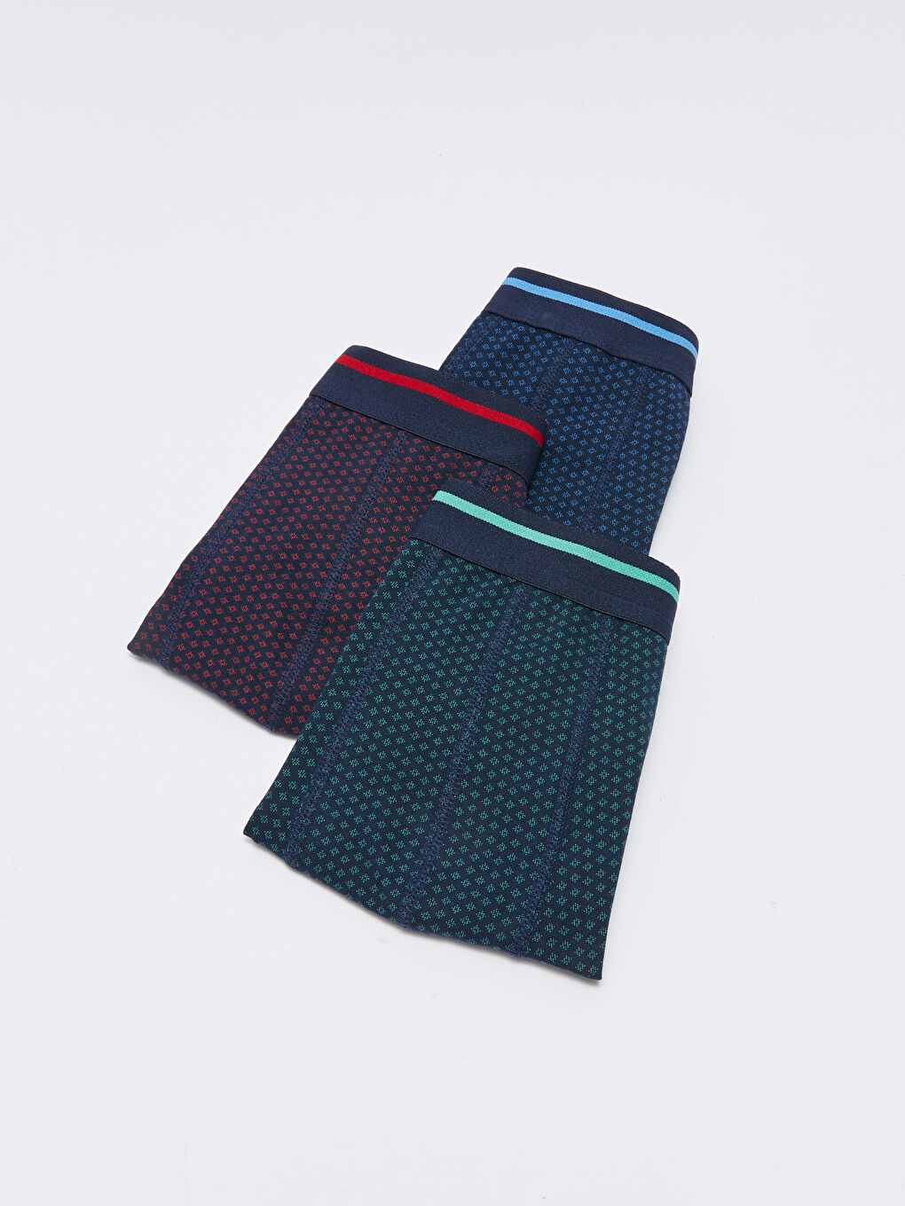 Lacivert Standart Kalıp Pamuklu Esnek Erkek Boxer 3'lü-1