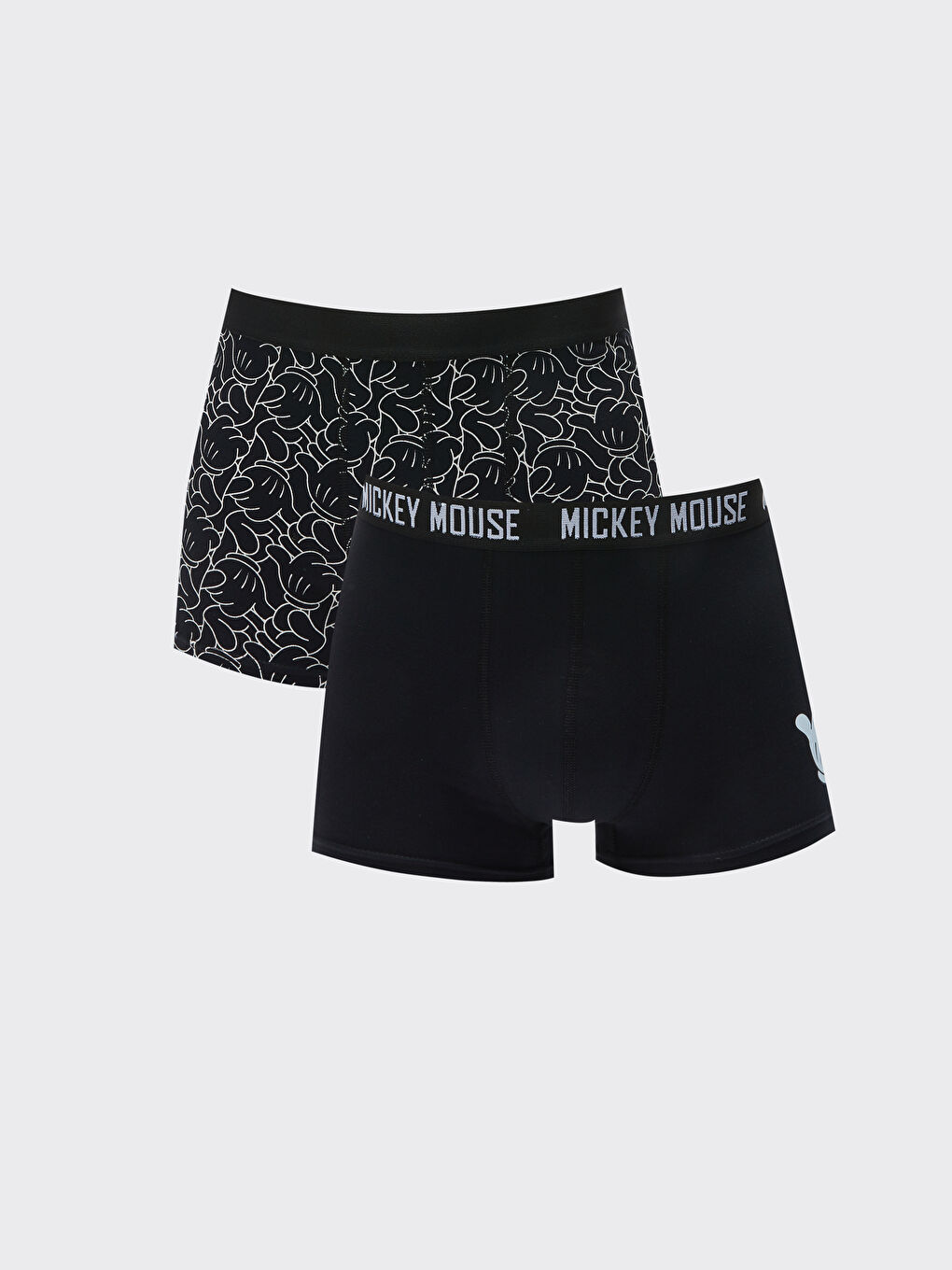 Lot de 2 Boxers en Tissu Flexible Imprimé Mickey Mouse pour Hommes