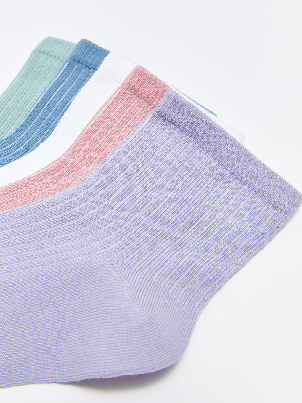 Șosete până la gleznă simple pentru femei, pachet de 5-2