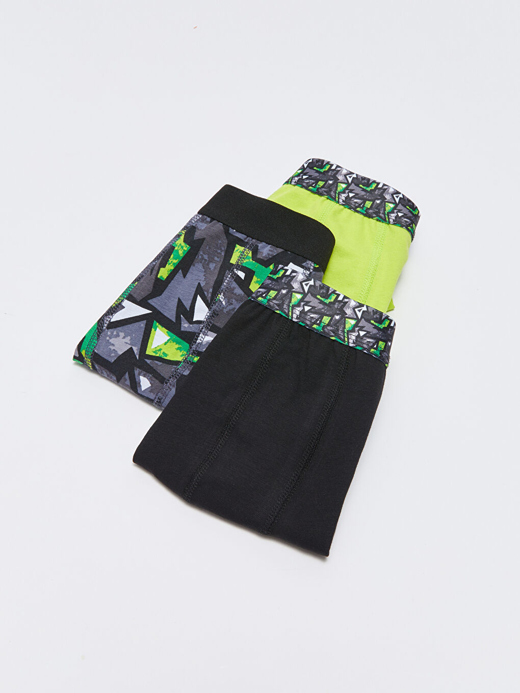 Siyah Standart Kalıp Pamuklu Esnek Erkek Boxer 3'lü-1