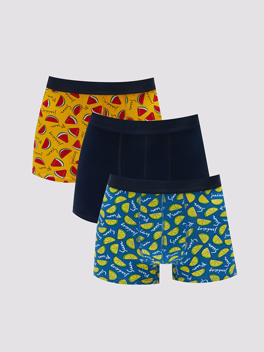 Standard Fit Cotton Flexible Men's Boxer 3-Piece -S33251Z8-LSJ