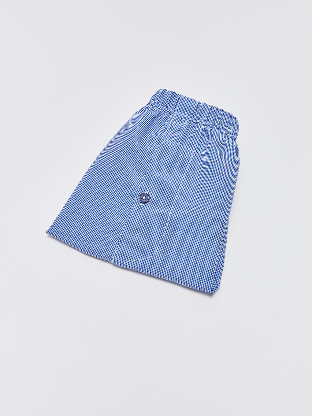 Mavi Standart Kalıp Pamuklu Erkek Boxer-1