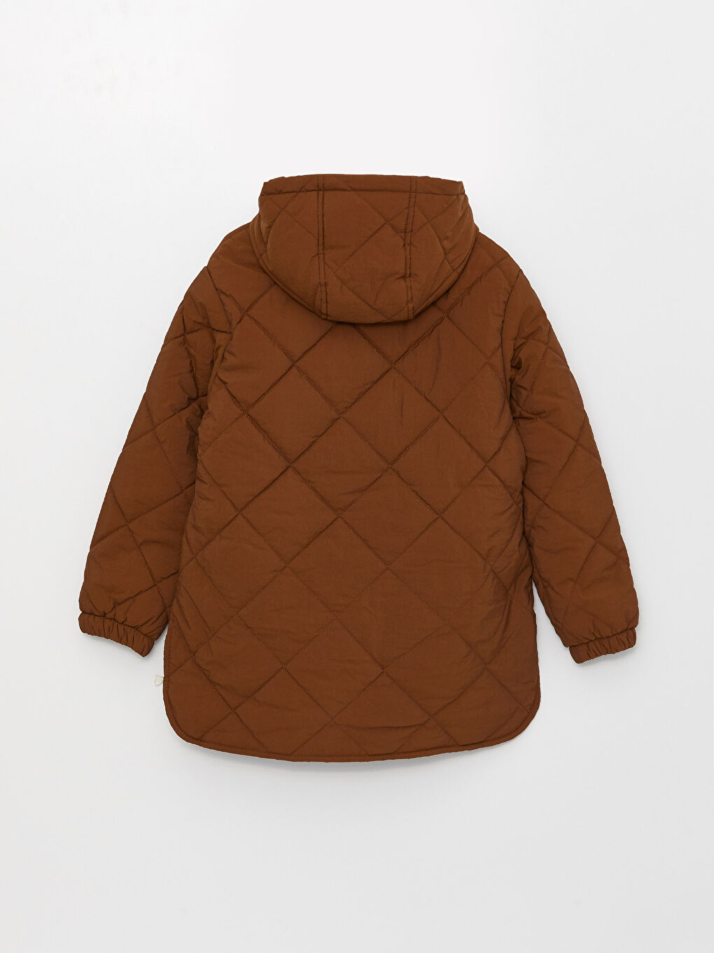 معطف منتفخ مبطّن بنقشة بكابوش كم طويل للسيدات-8