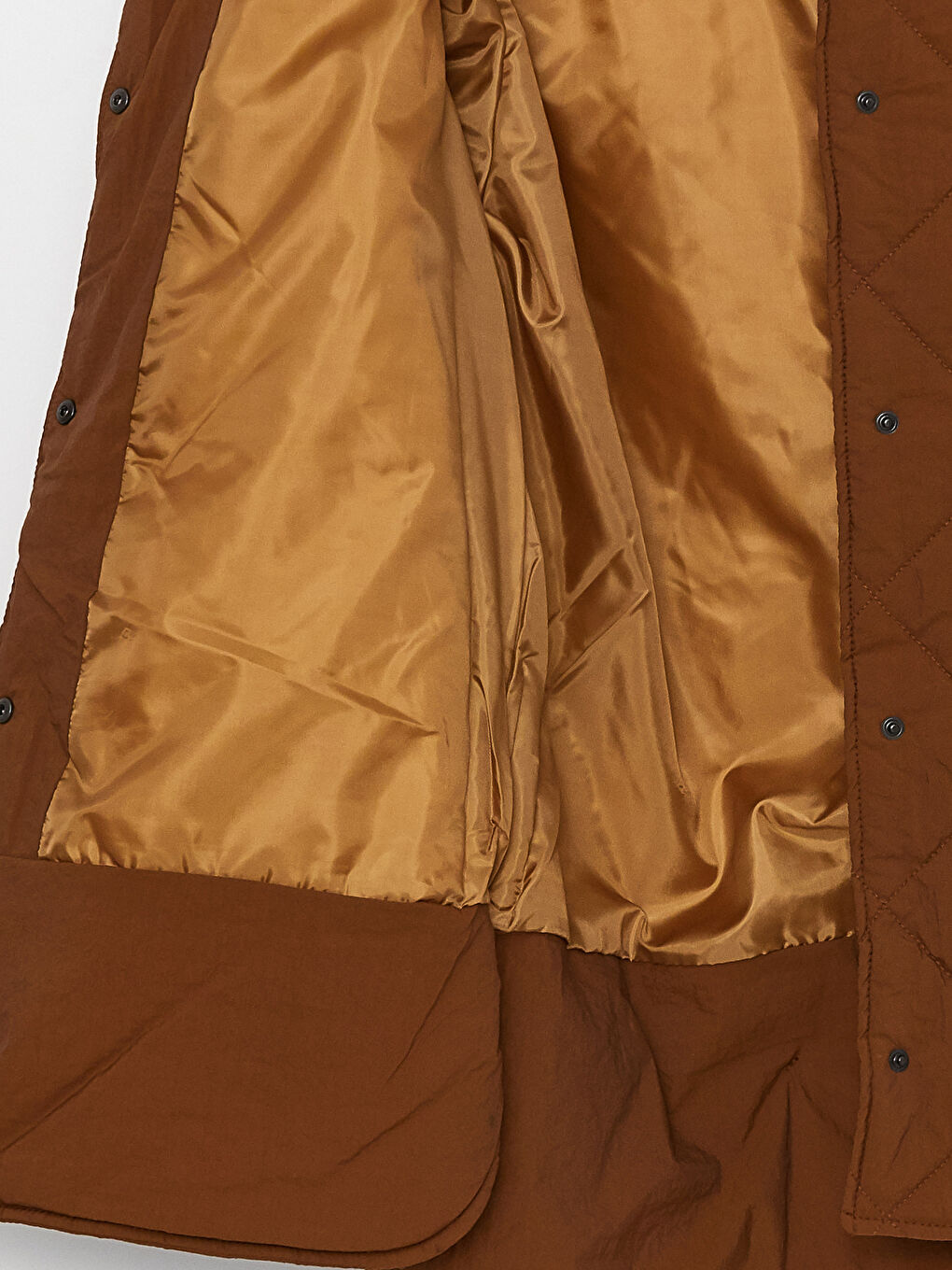 معطف منتفخ مبطّن بنقشة بكابوش كم طويل للسيدات-9