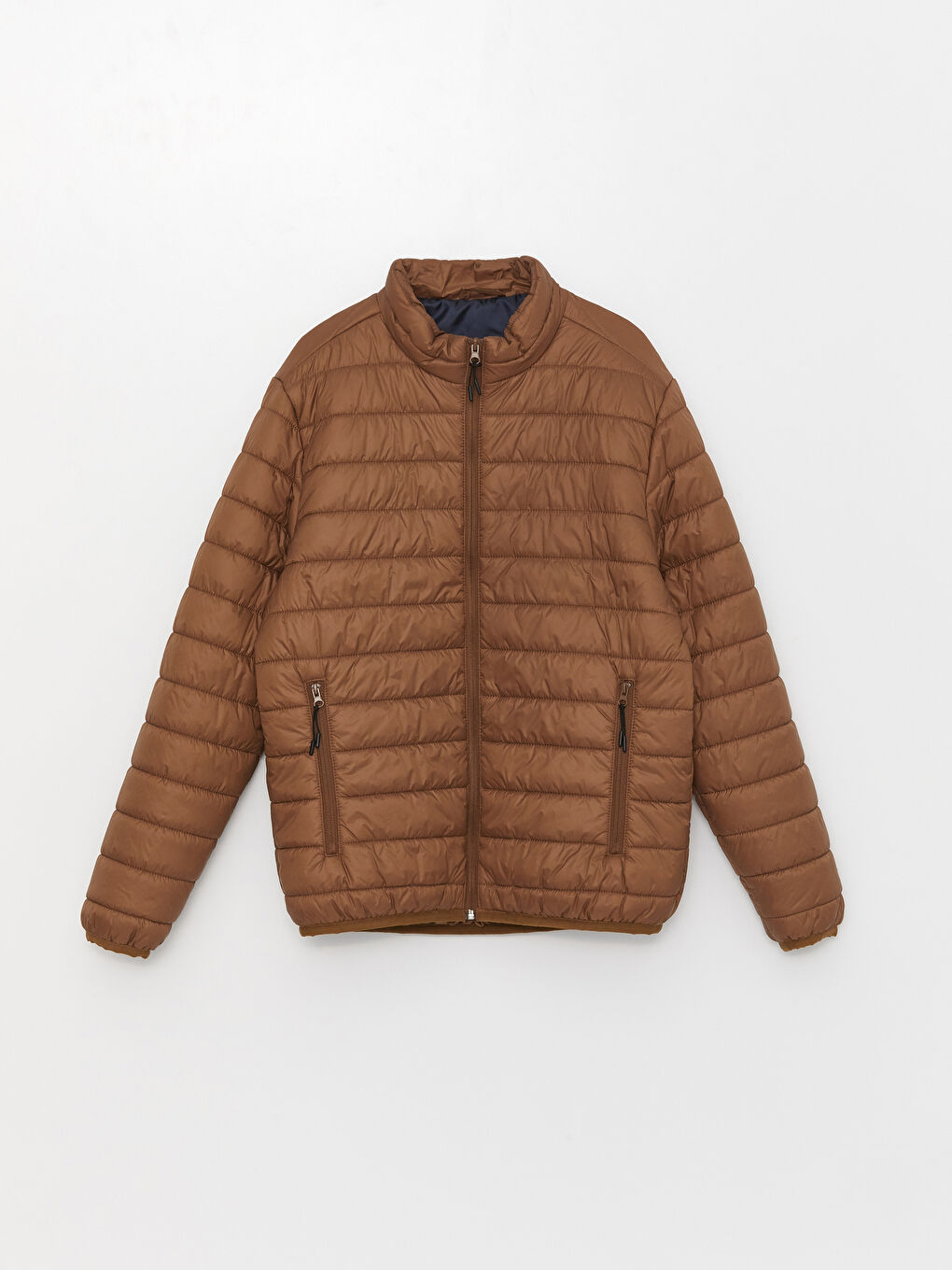 بالطو منتفخ بياقة قمع للرجال بمقاس عادي-5