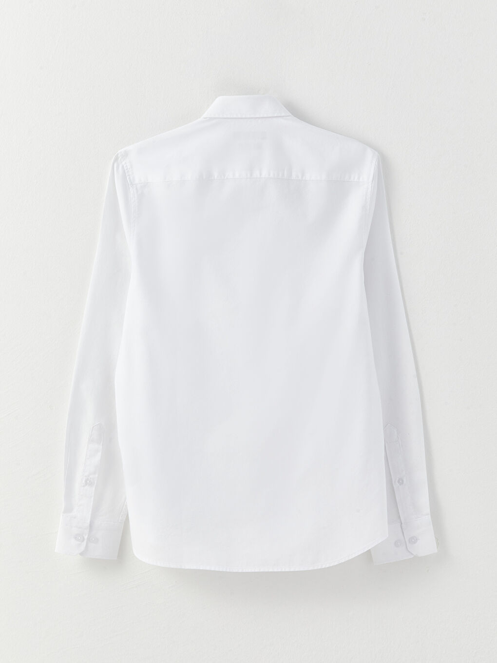 Рубашка мужская слим-фит с длинным рукавом из оксфорда-6