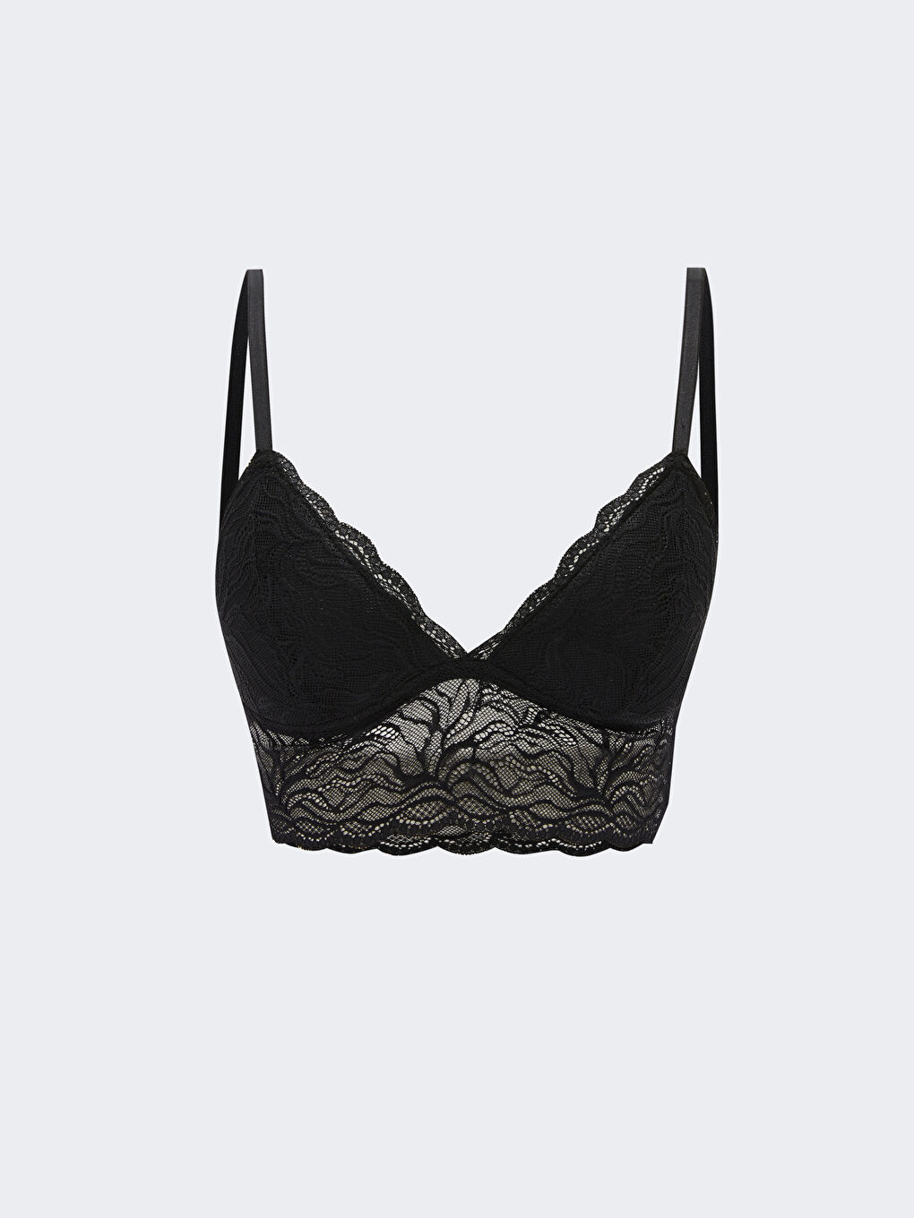 LCW DREAM Siyah Balensiz Dolgusuz Dantelli Bralet