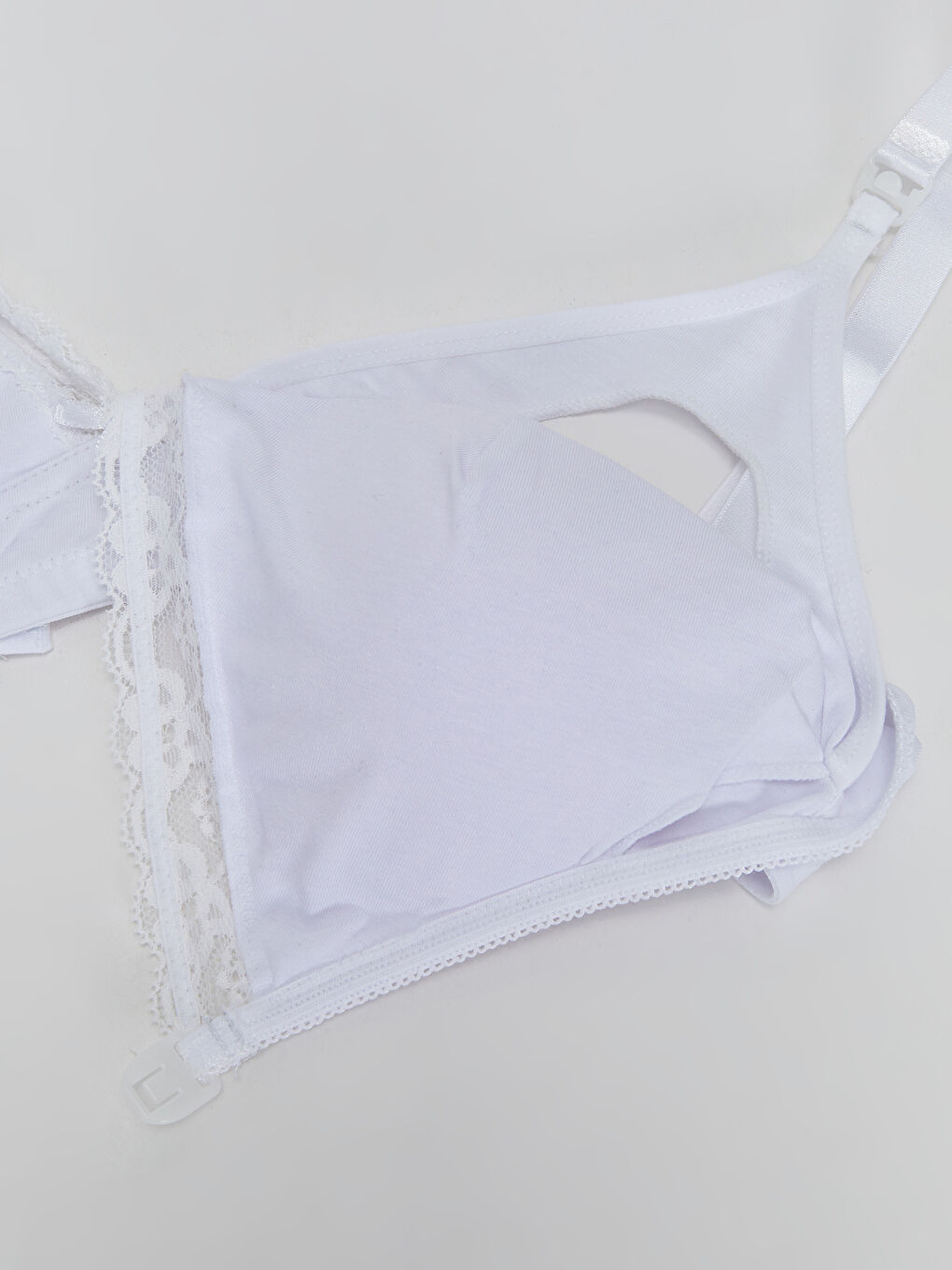 Balensiz Dantel Detaylı Emzirme Sütyeni-2