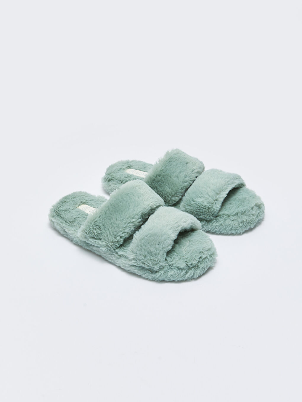 Plush Double Banded Women's House Slippers