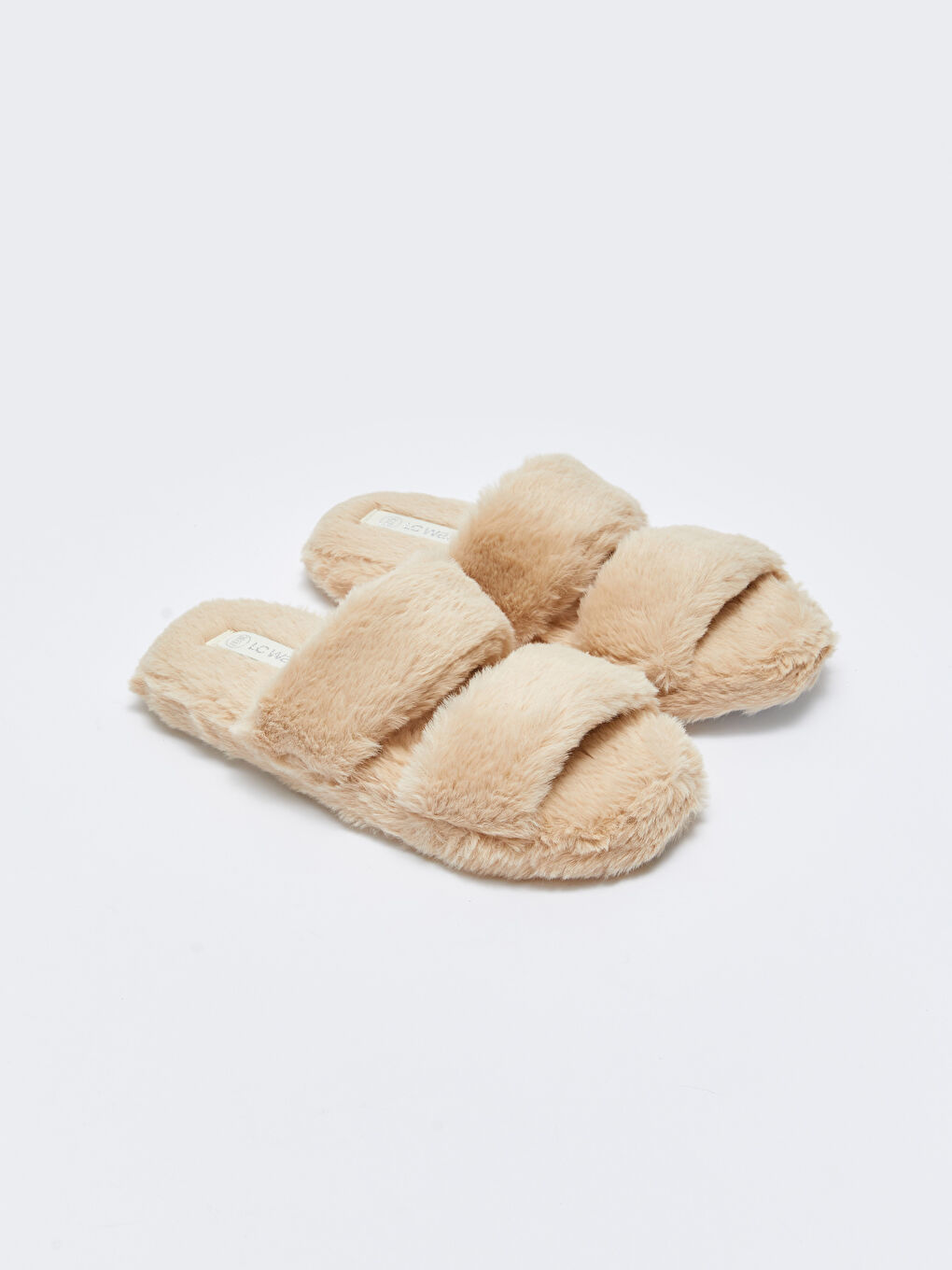 LCW STEPS Pantoufles de Maison à Double Bande en Peluche pour Femmes -S33413Z8-S0Q
