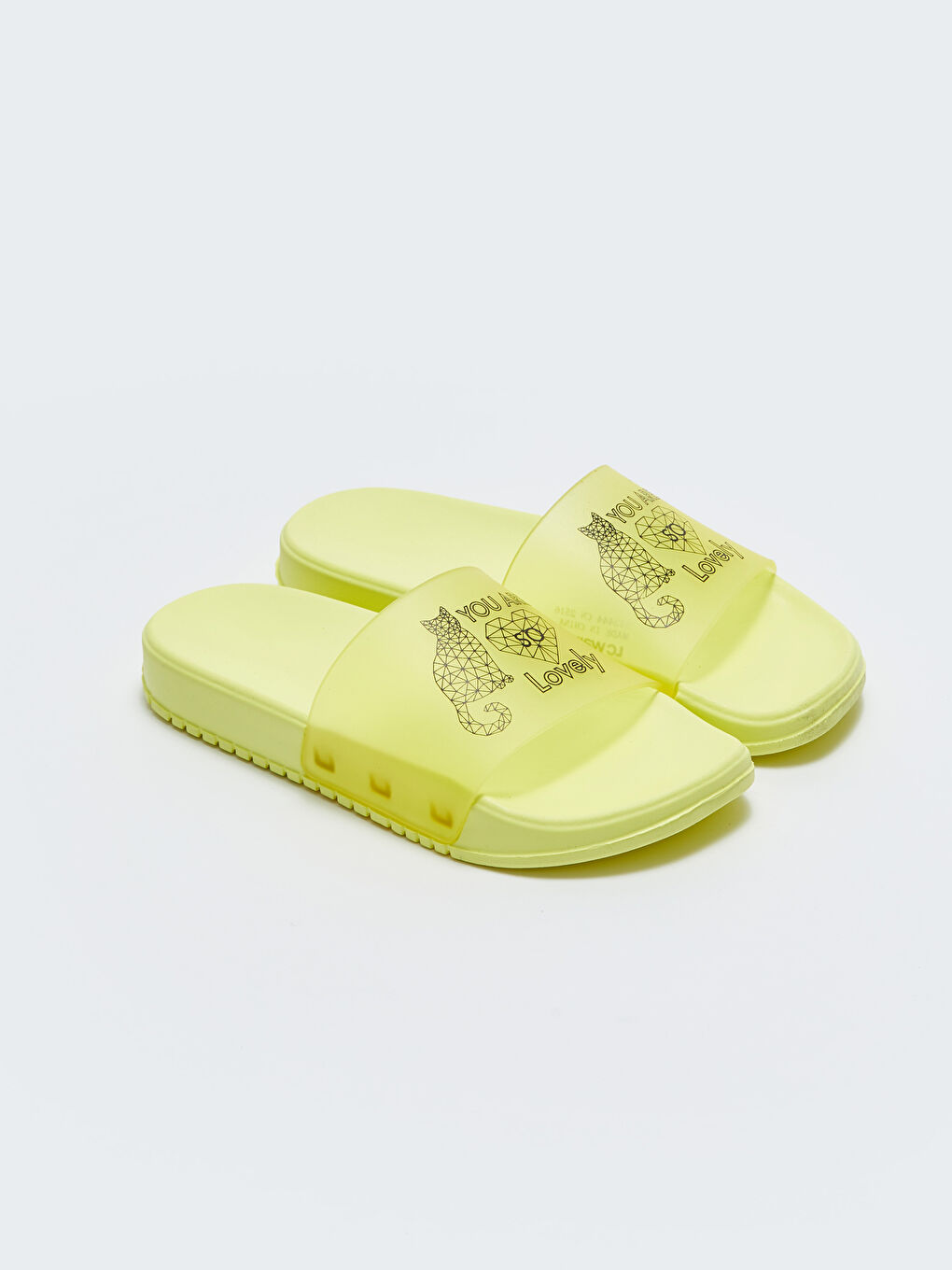 LC Waikiki Printed Single-Strap Women's Slippers -S33444Z8-LYS