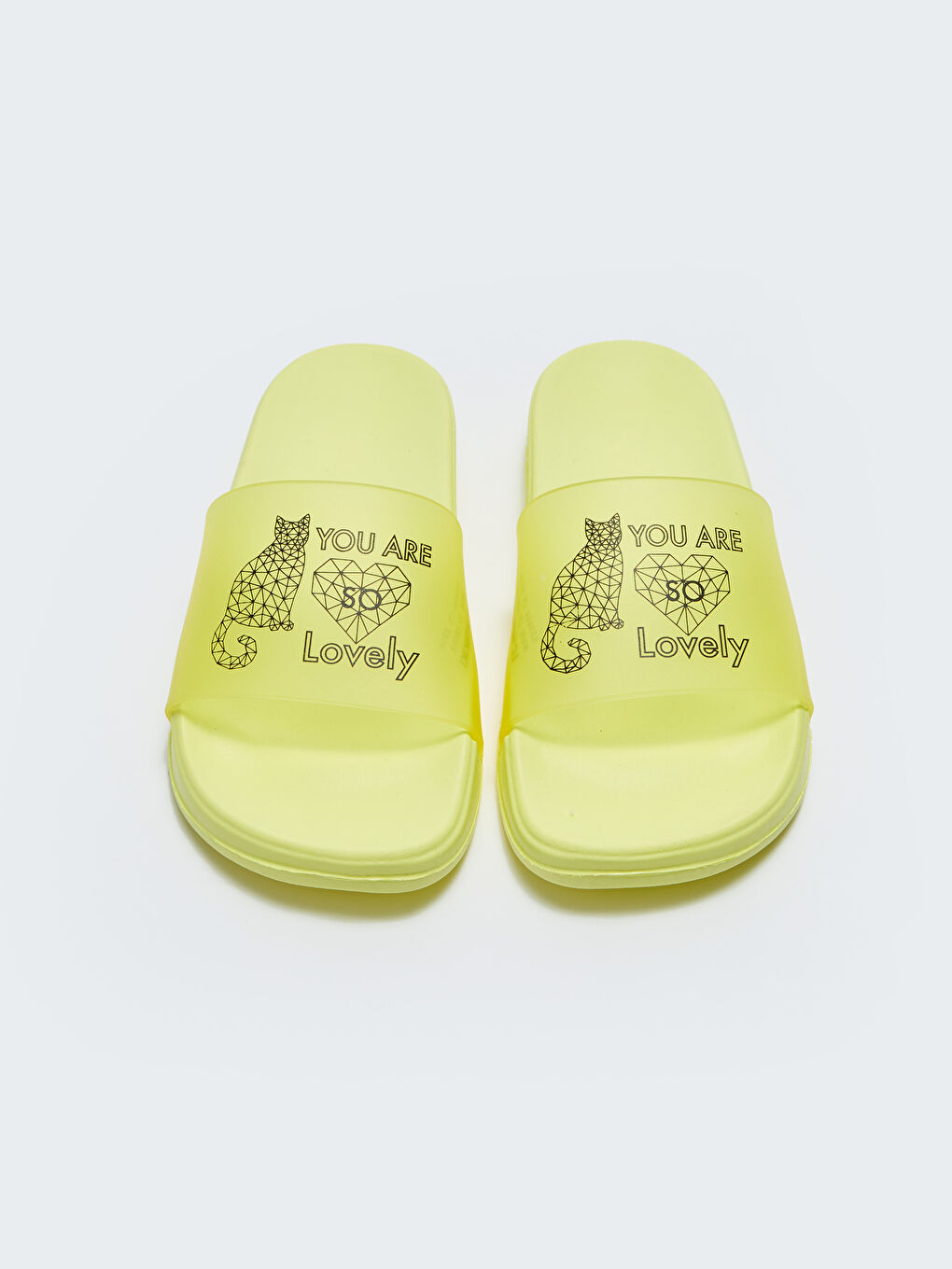 LC Waikiki Printed Single-Strap Women's Slippers -S33444Z8-LYS