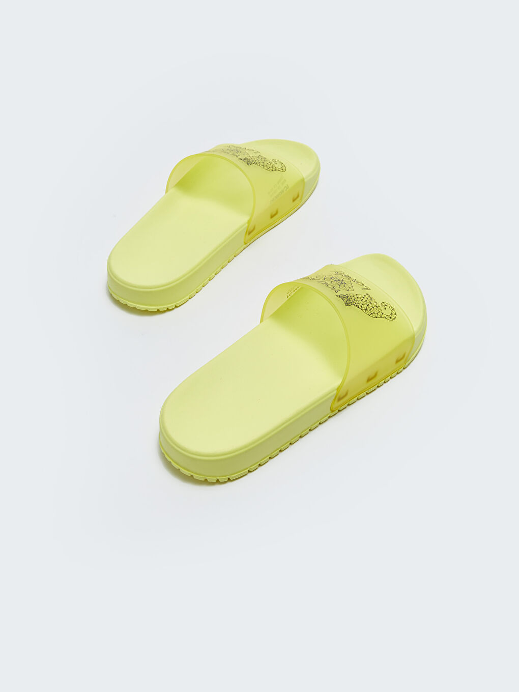 LC Waikiki Printed Single-Strap Women's Slippers -S33444Z8-LYS