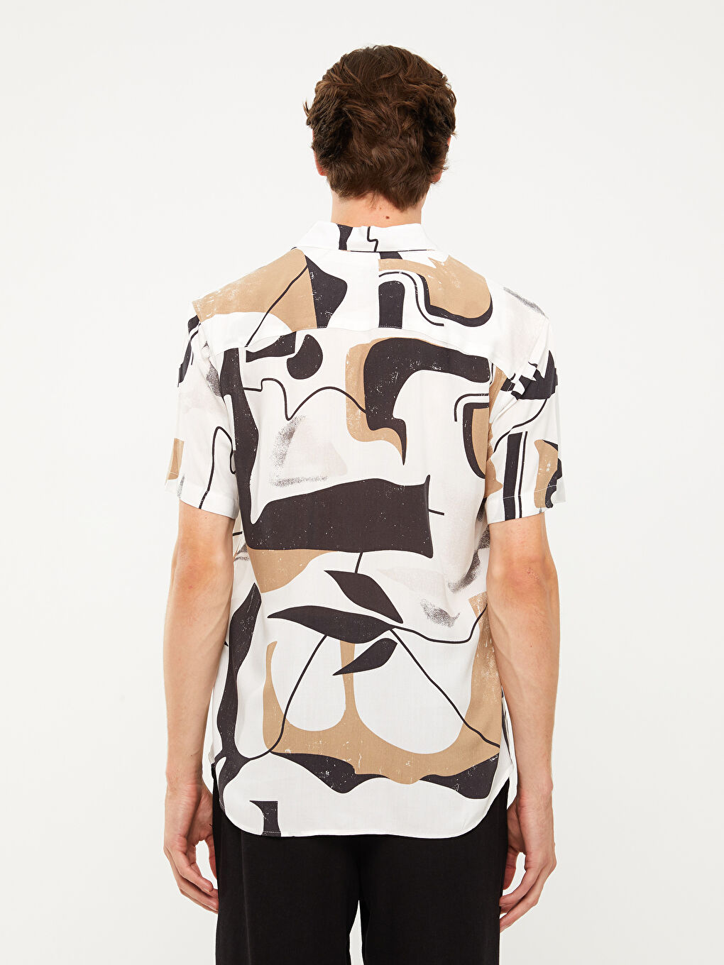 Ерлерге арналған өрнекті вискоза жейде-4