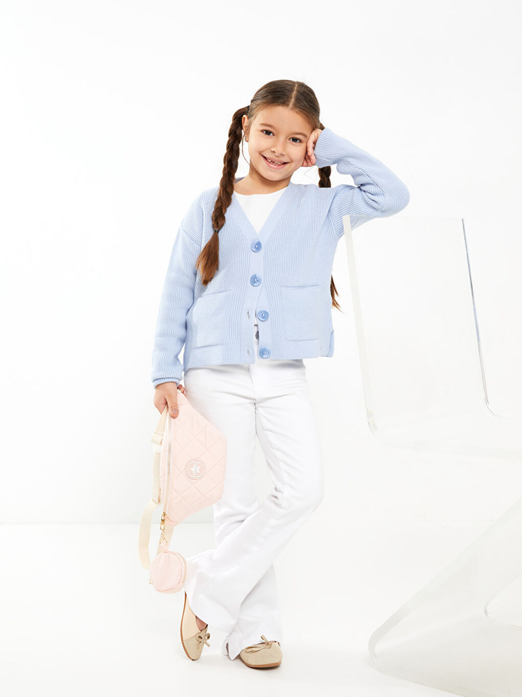 LCW Kids Basic Ausgestellte Hosen für Mädchen -S33503Z4-FFB
