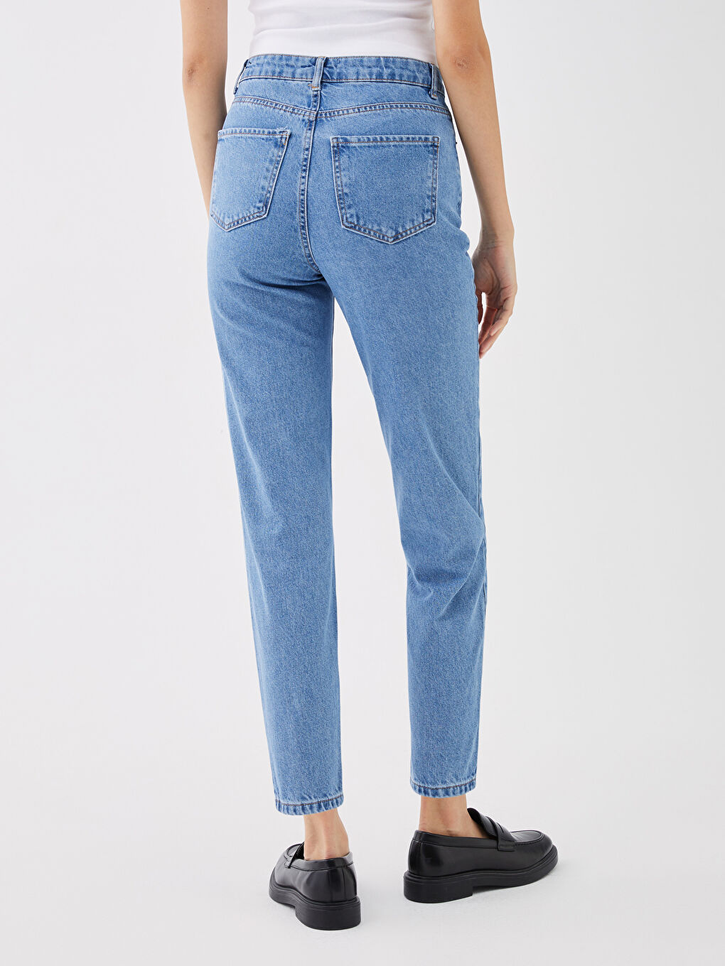 High Waist Mom Fit Women's Jeans-4