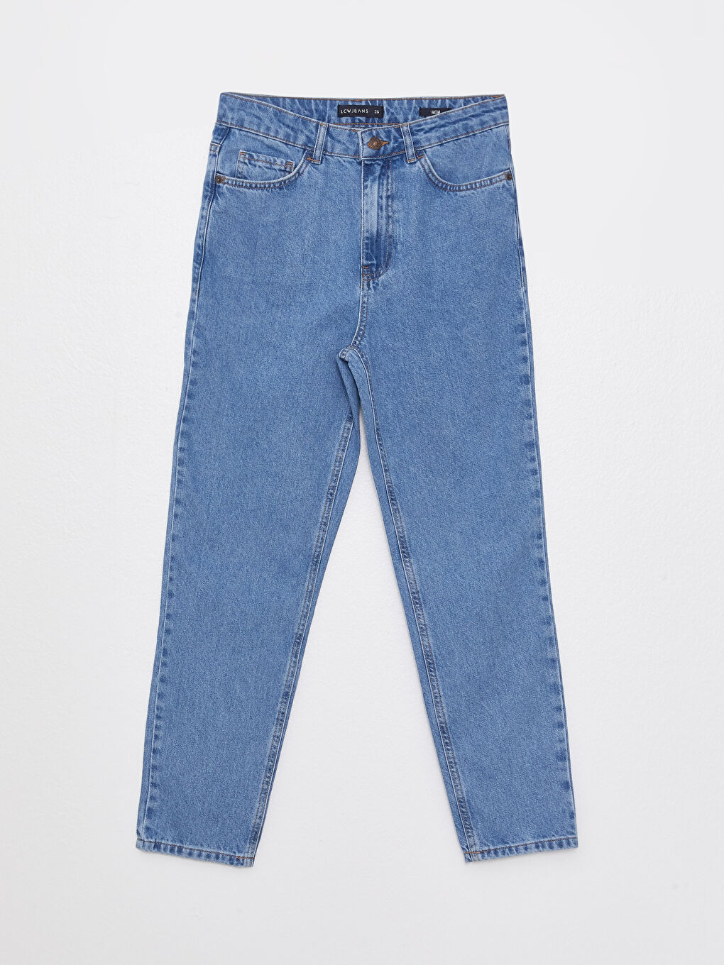 High Waist Mom Fit Women's Jeans-5