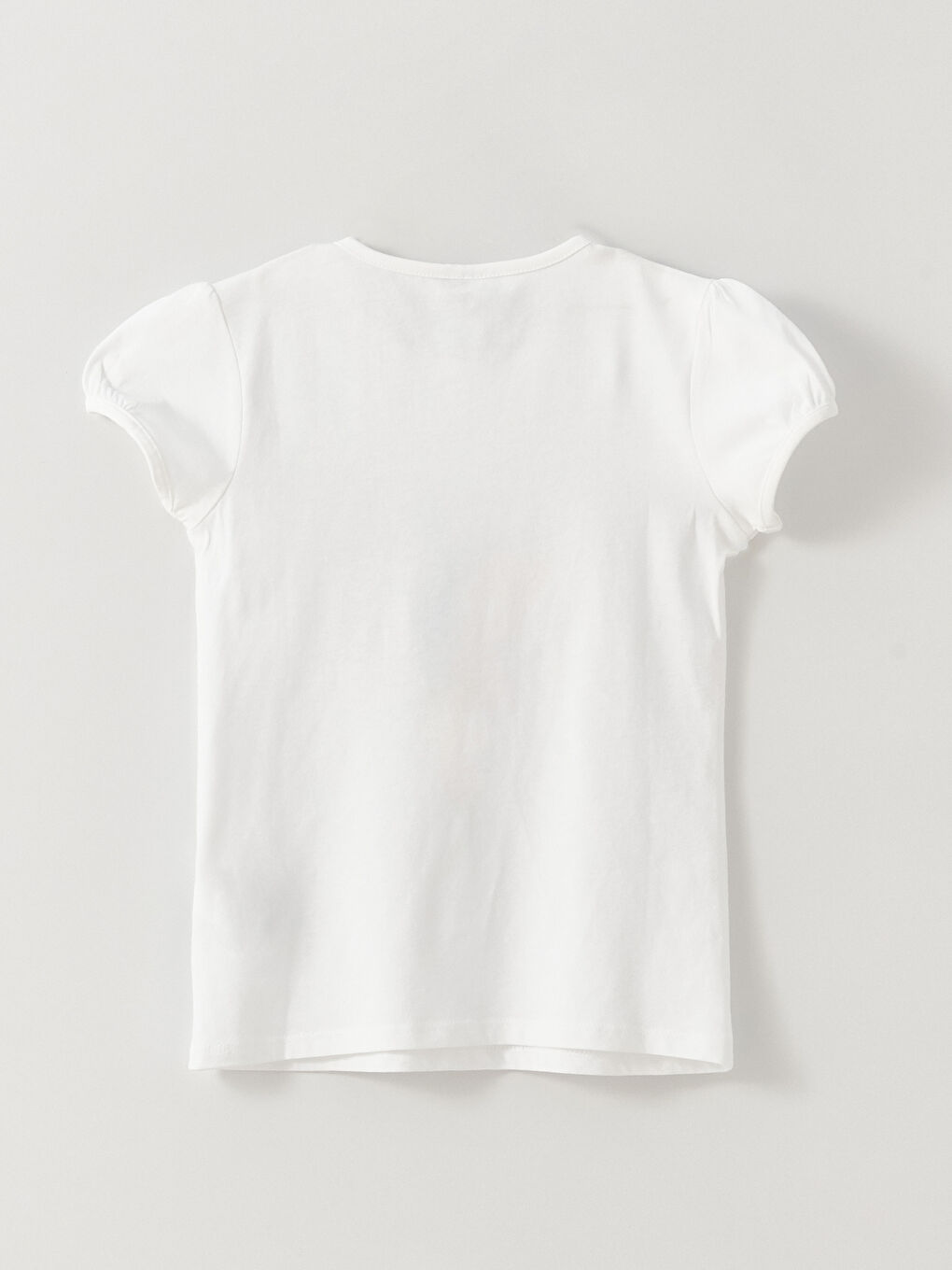 Crew Neck Embroidered Short Sleeve Girls' T-Shirt-6