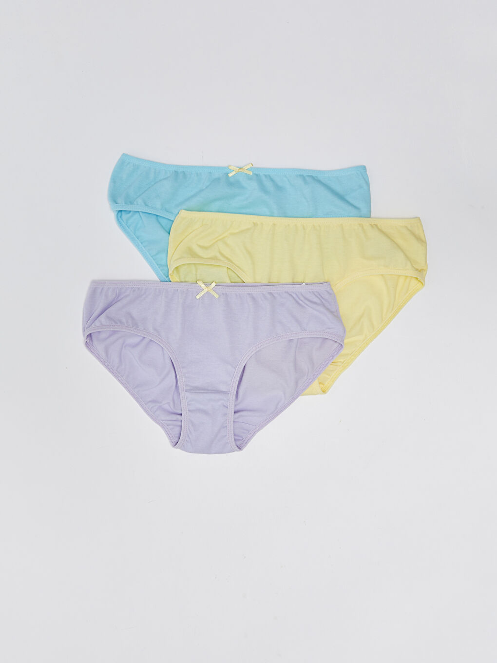 LCW Kids Lila Basic Pamuklu Kız Çocuk Külot 3'lü