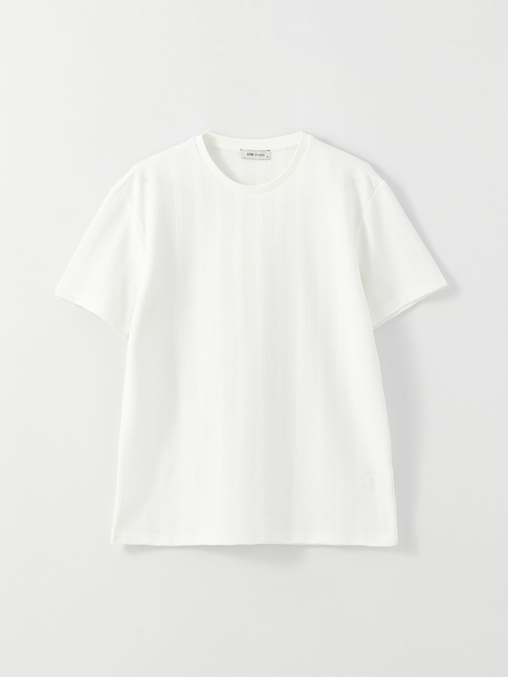 T-shirt pour Hommes à Manches Courtes en Piqué avec Col Rond-5