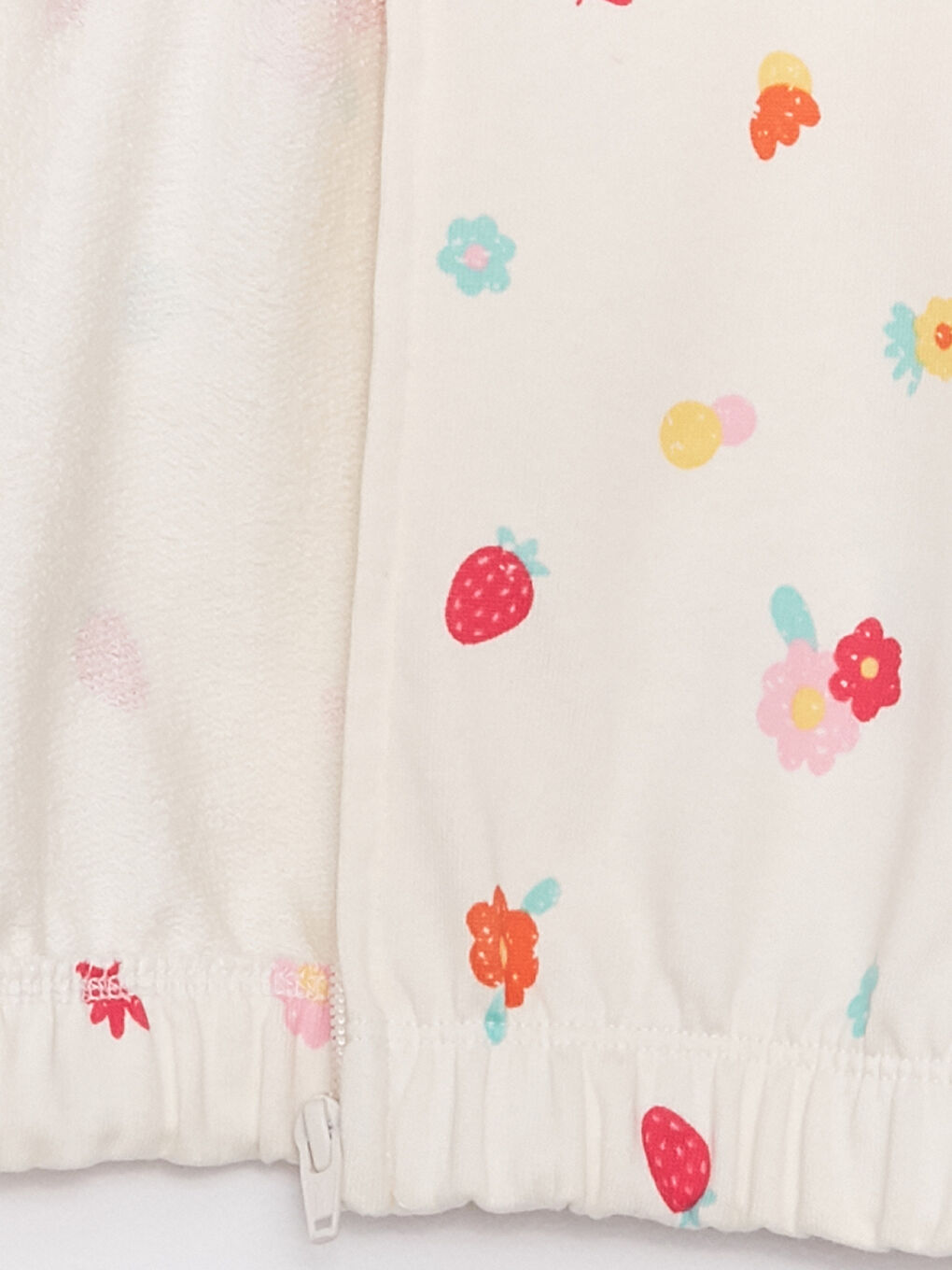 كارديجان بناتي رضّع بكابوش كم طويل مطبوع بسحاب-3