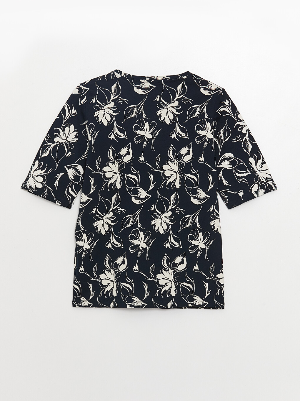 T-shirt À Manches Courtes À Motifs Avec Col Rond Pour Femmes-6