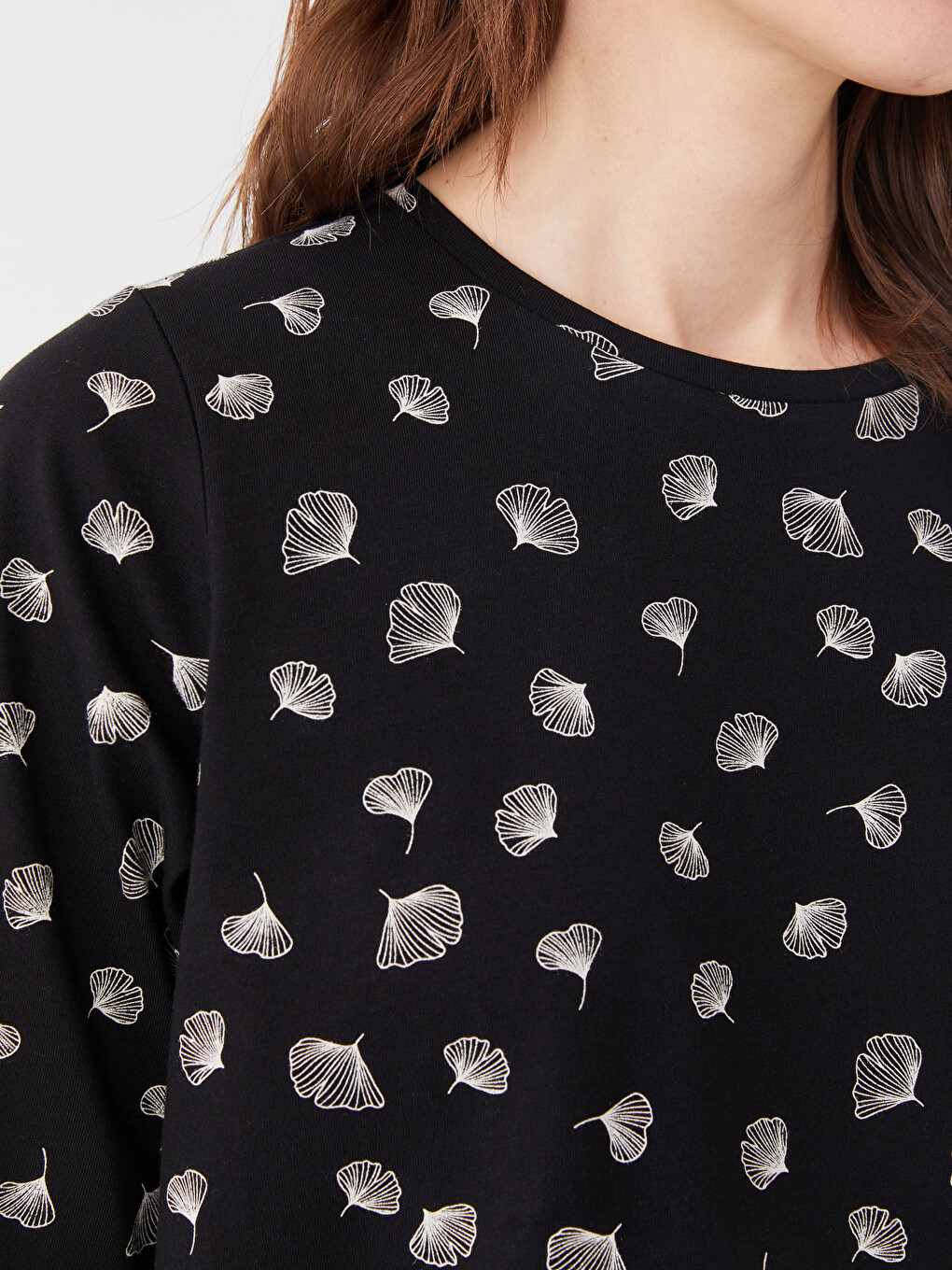 T-shirt À Manches Courtes À Motifs Avec Col Rond Pour Femmes-3