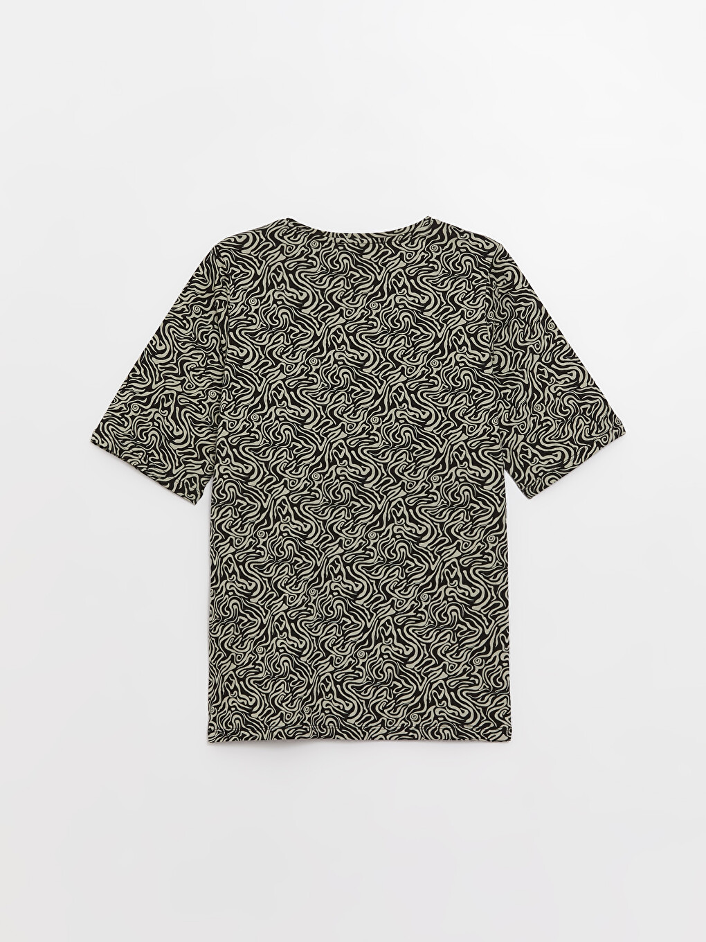 T-shirt À Manches Courtes À Motifs Avec Col Rond Pour Femmes-6