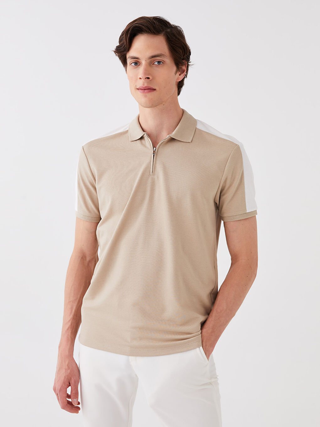 LCW Vision Rollkragen Kurzarm Jersey T-Shirt für Herren -S33618Z8-HZZ