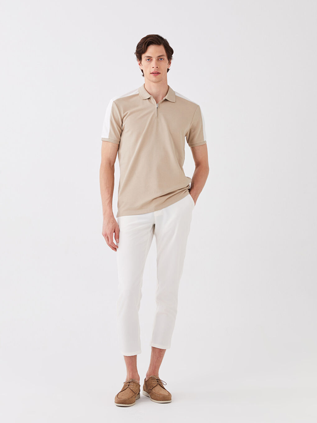LCW Vision Rollkragen Kurzarm Jersey T-Shirt für Herren -S33618Z8-HZZ