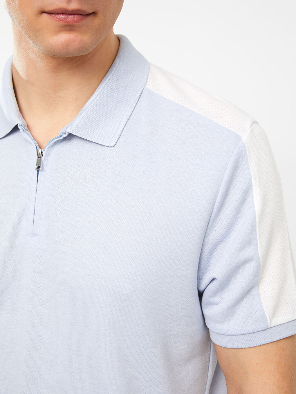 Tricou Polo cu Mânecă Scurtă din Jerseu pentru Bărbați-3