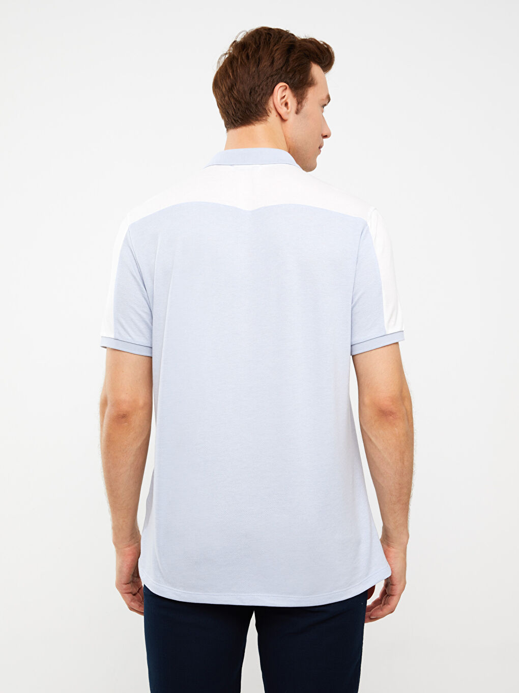 Tricou Polo cu Mânecă Scurtă din Jerseu pentru Bărbați-4