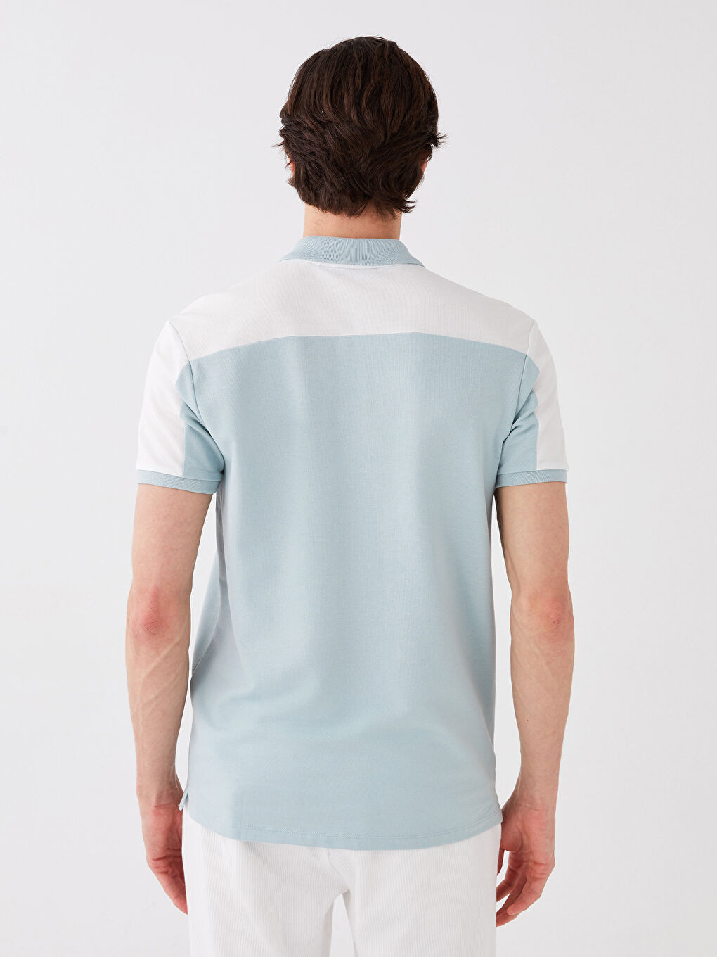 Polo Neck Short Sleeve Jersey Men's T-Shirt-5