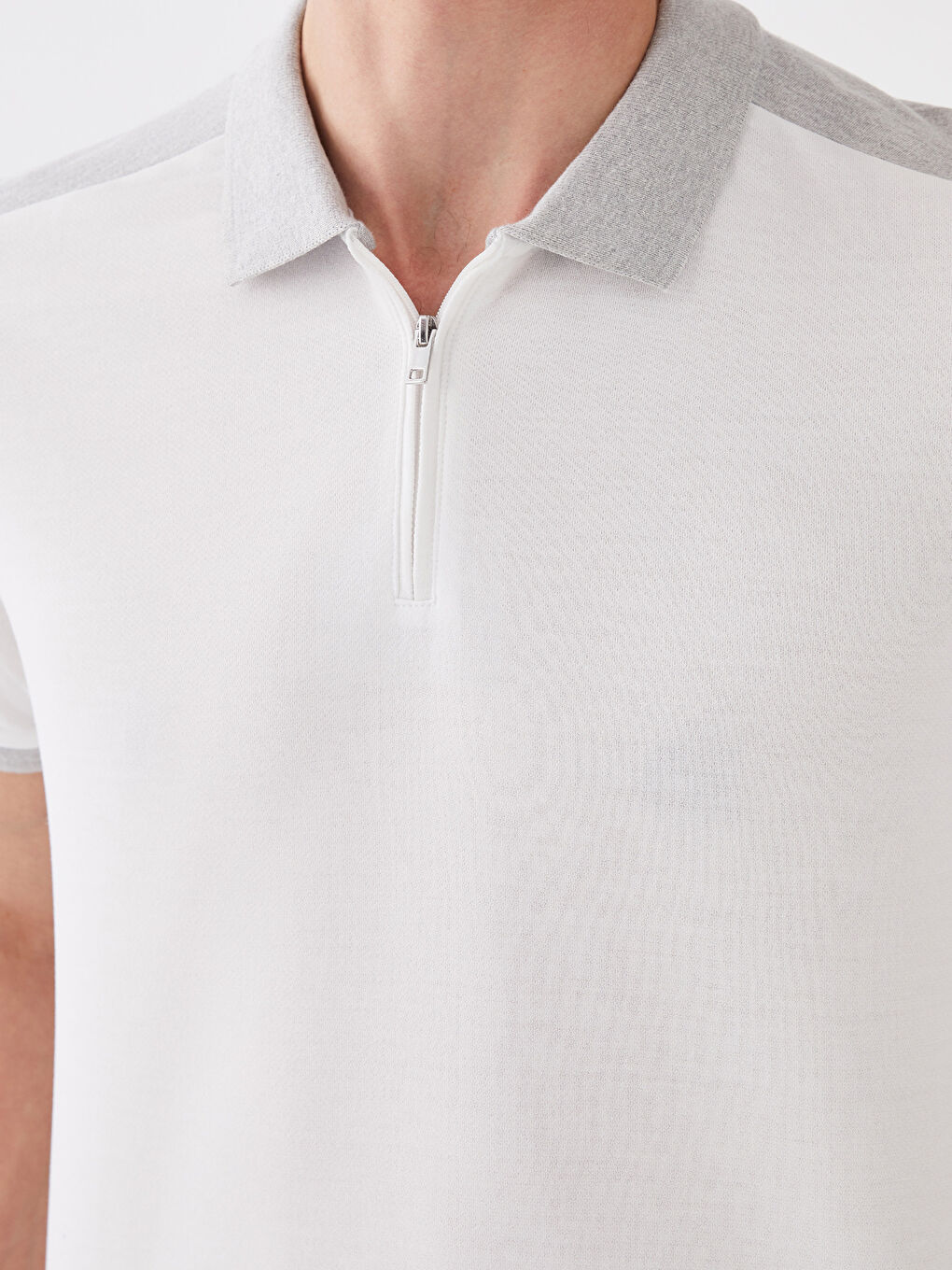 Polo Neck Short Sleeve Jersey Men's T-Shirt-3