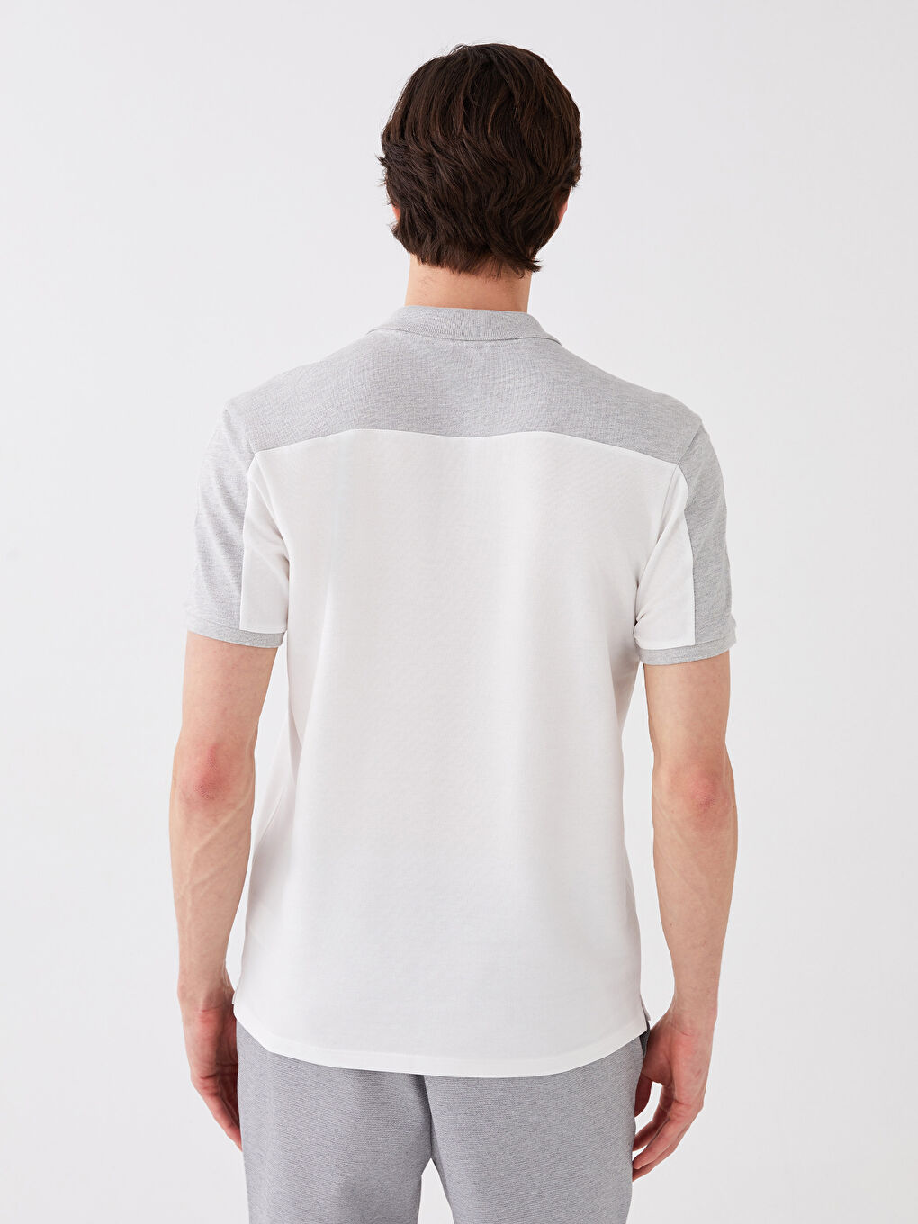 Polo Neck Short Sleeve Jersey Men's T-Shirt-4