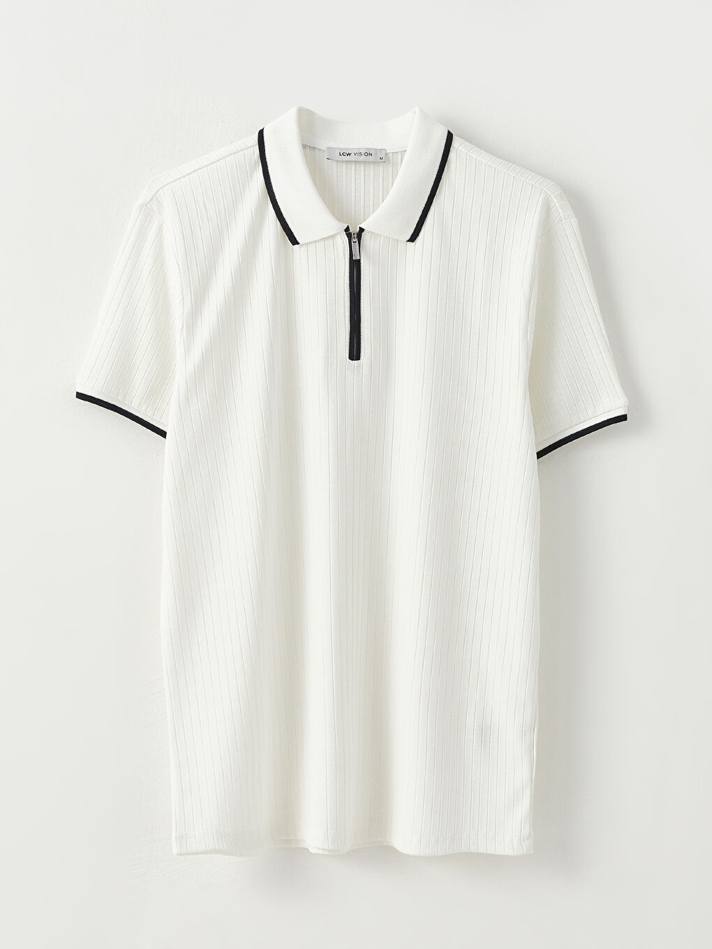 LCW Vision Polo Neck Short Sleeve Striped Men's T-Shirt -S33621Z8-J5E
