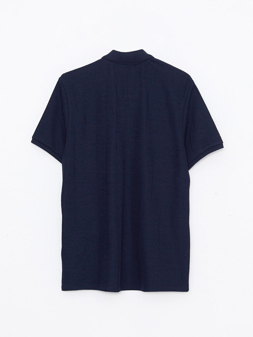 Lacivert Polo Yaka Kısa Kollu Erkek Tişört-6