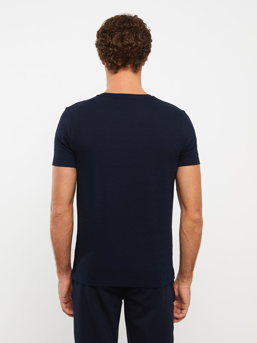 تي شيرت رجالي بكم قصير وكول مدور-4